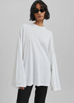 Rio Oversized Sleeve Tee - White
