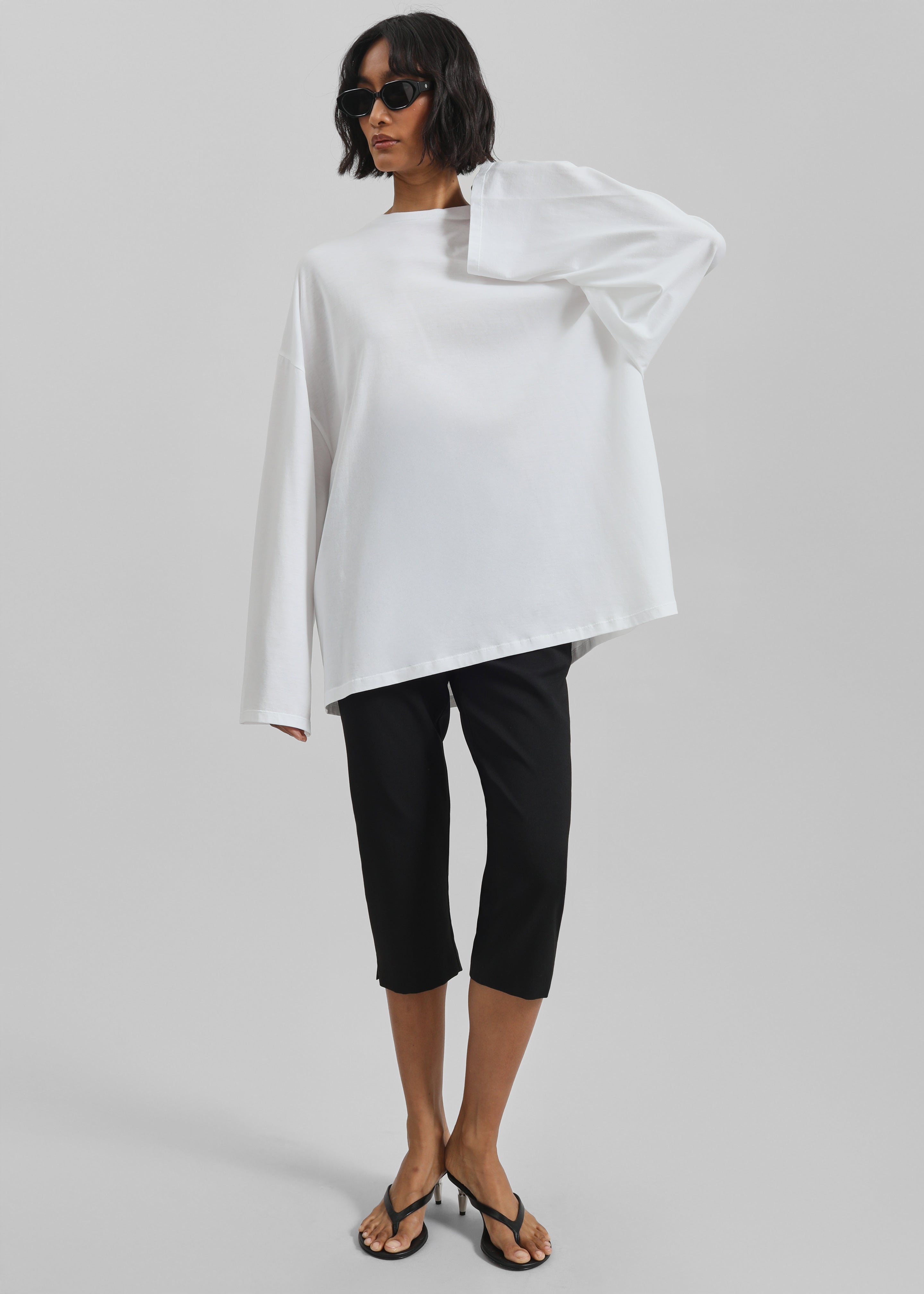 Rio Oversized Sleeve Tee - White – The Frankie Shop