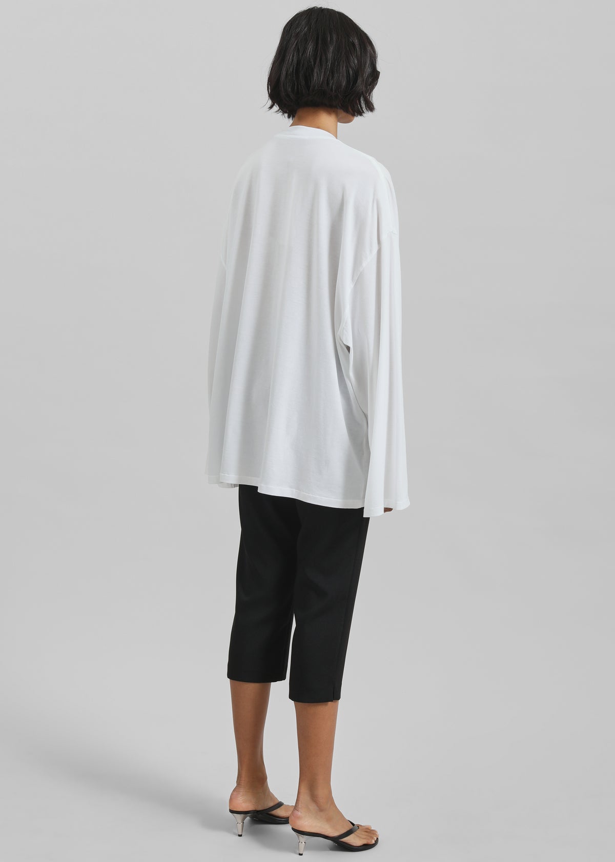 Rio Oversized Sleeve Tee - White - 7