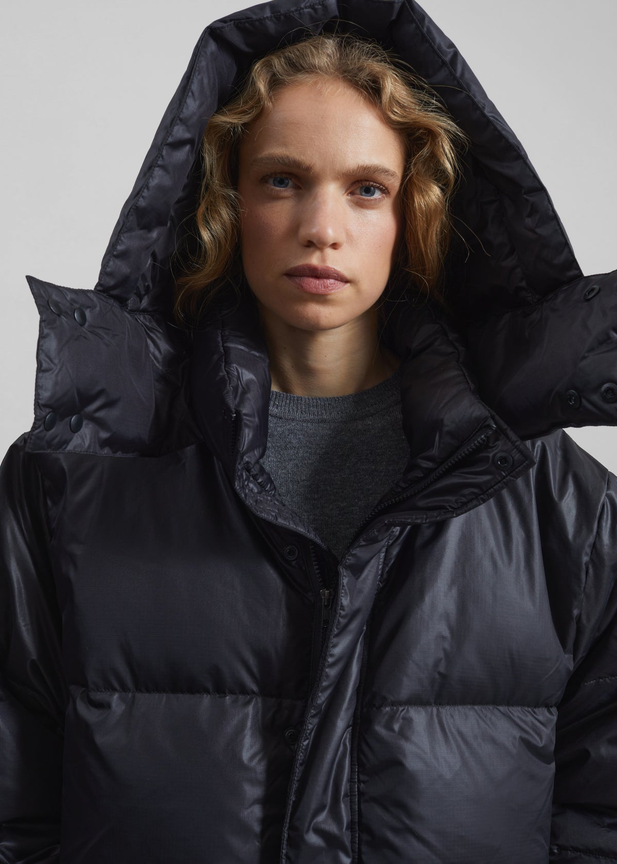 Riom Hooded Puffer Jacket - Black - 3