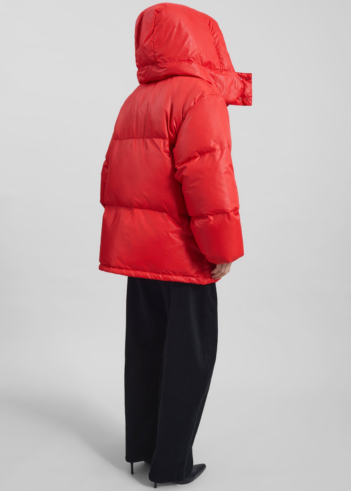 Riom Hooded Puffer Jacket - Red - 7