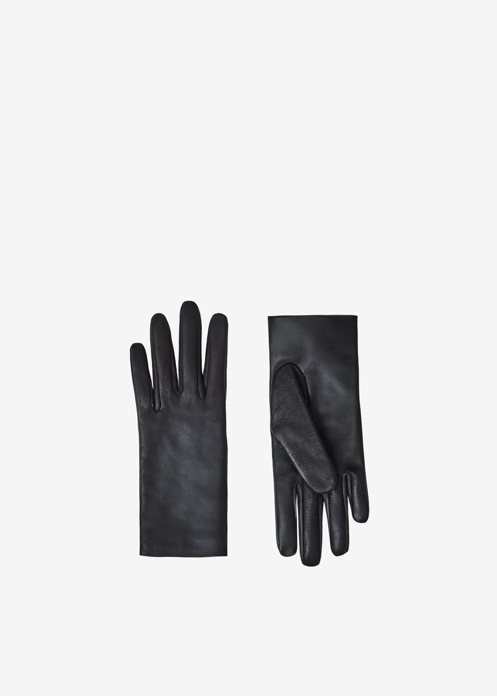 Rion Short Leather Gloves - Black - 1