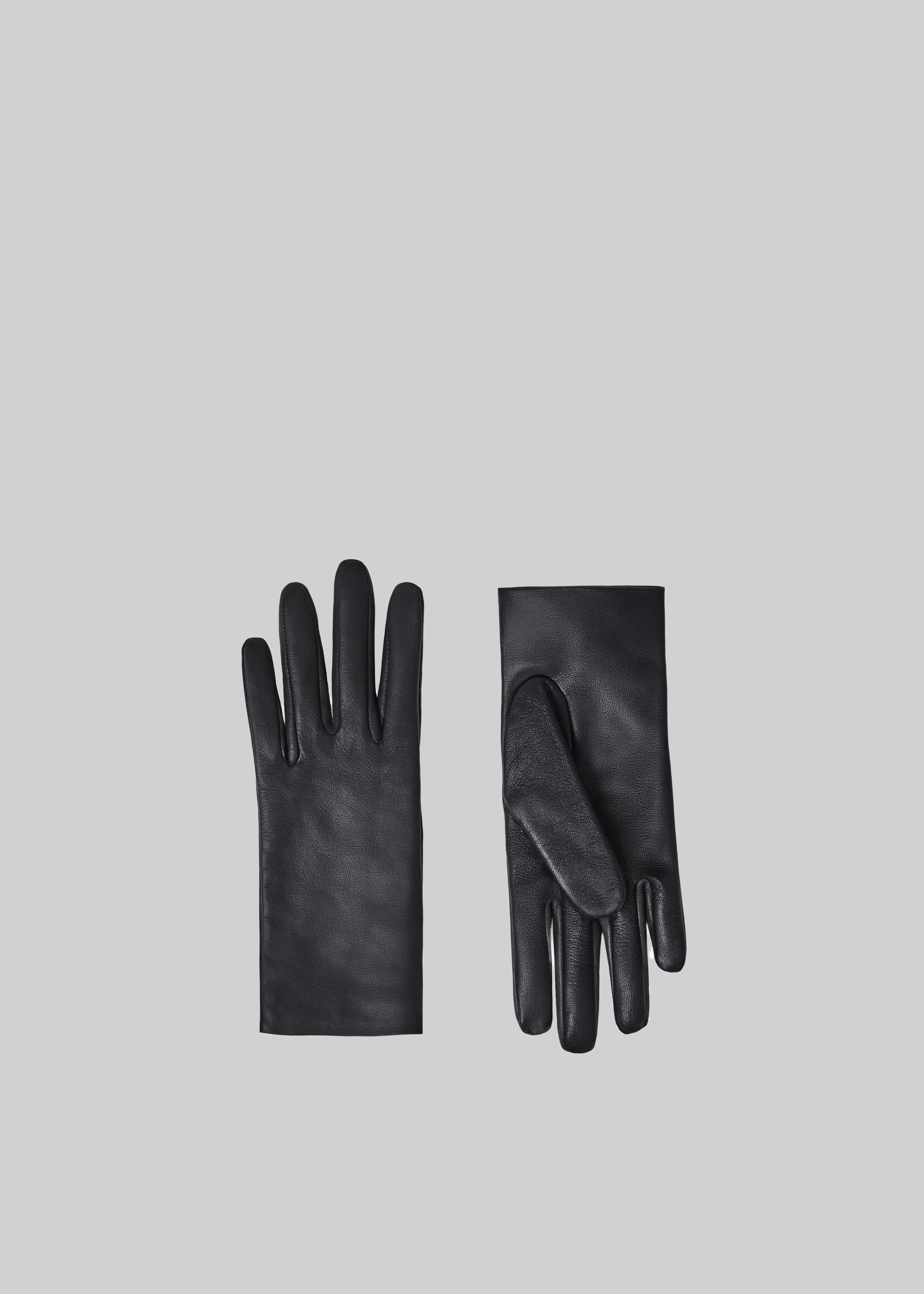 Veneto Long Leather Gloves - Black – The Frankie Shop