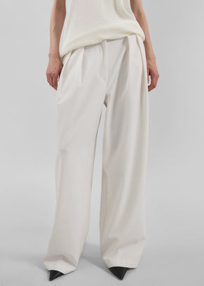Ripley Pleated Trousers - Ivory