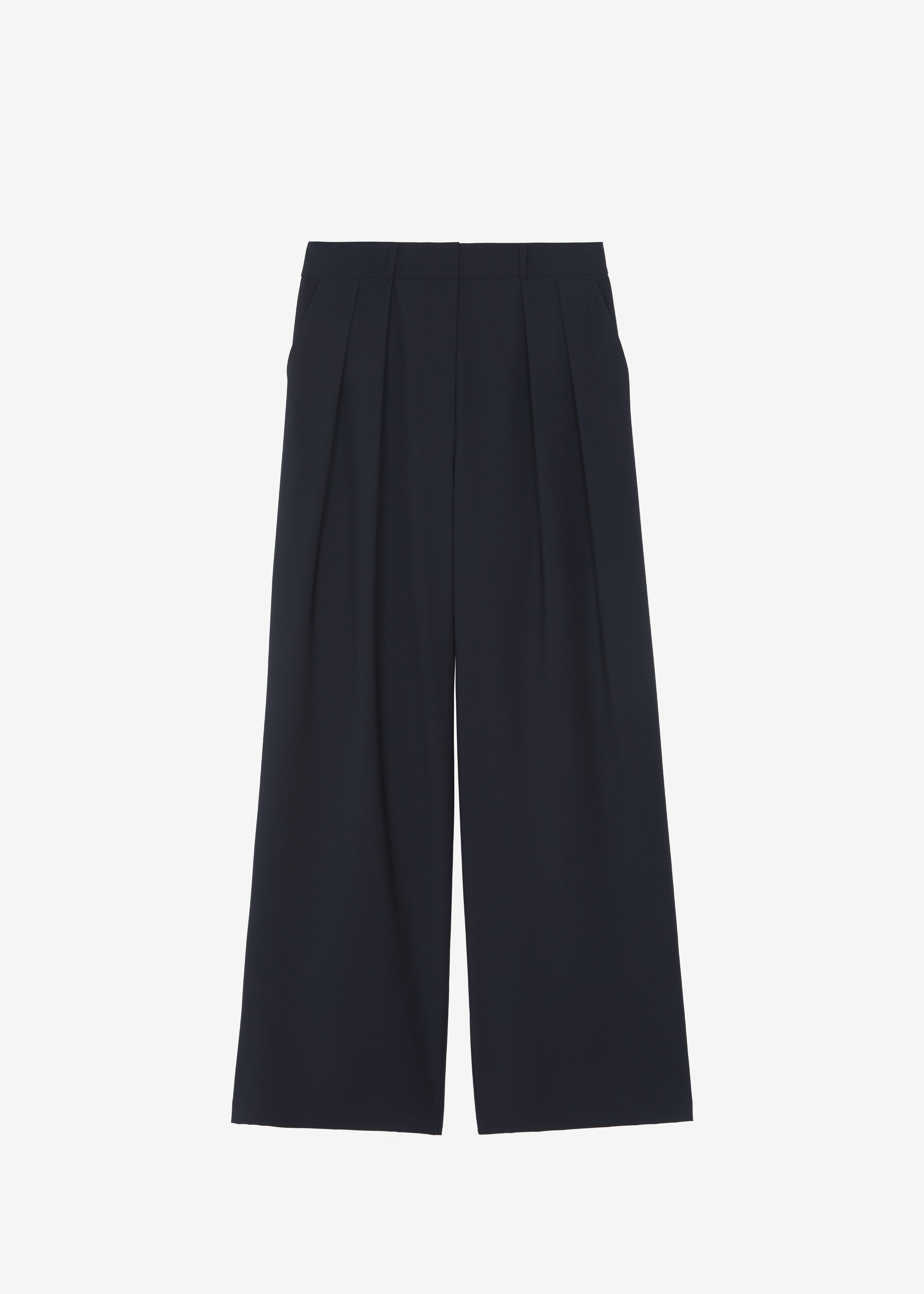 Ripley Pleated Trousers - Navy - 7