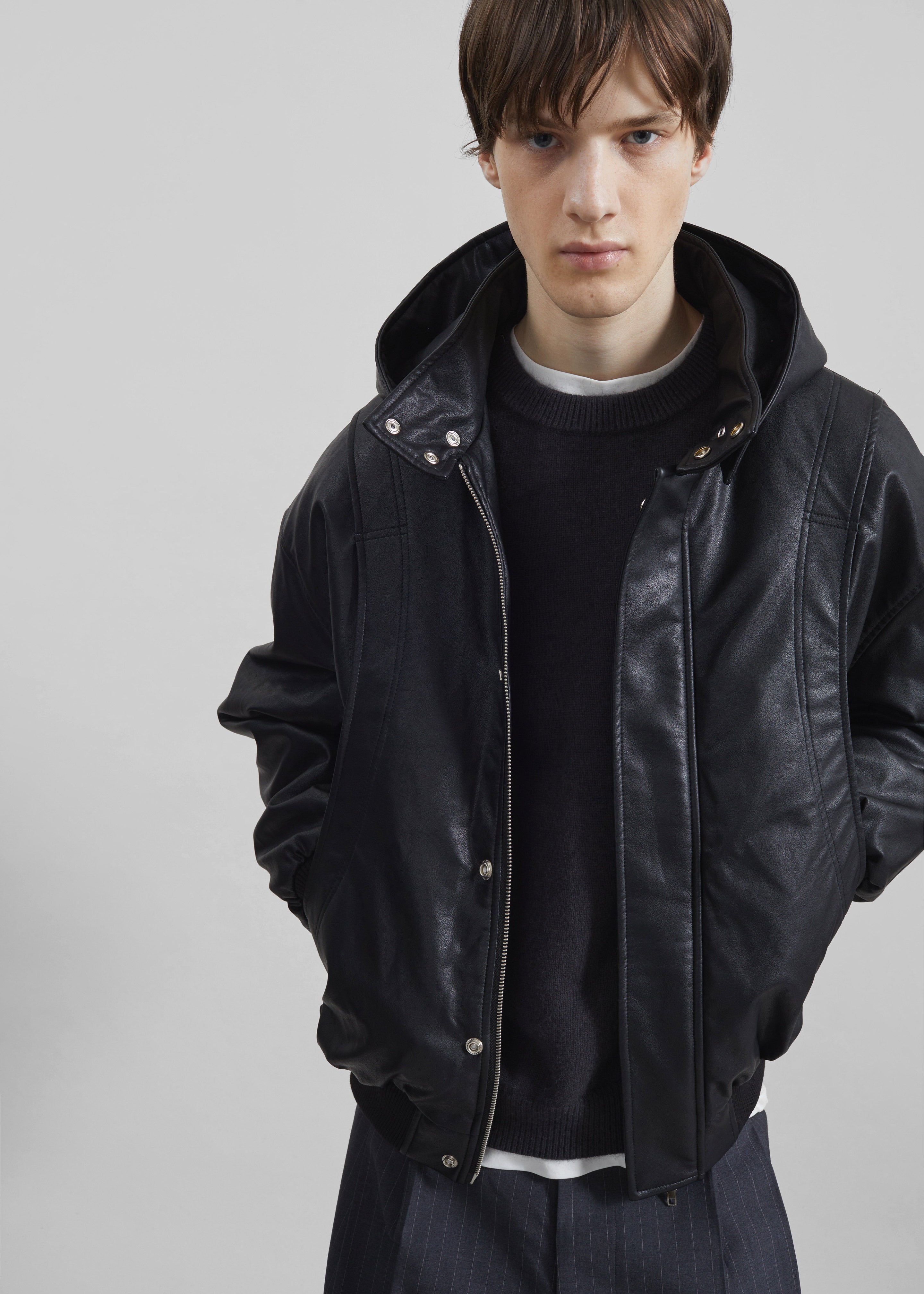 Felix Wool Blend Jacket - Black – The Frankie Shop