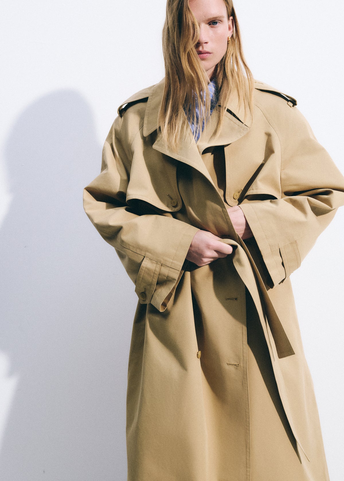Riva Cotton Trench Coat - Camel - 5