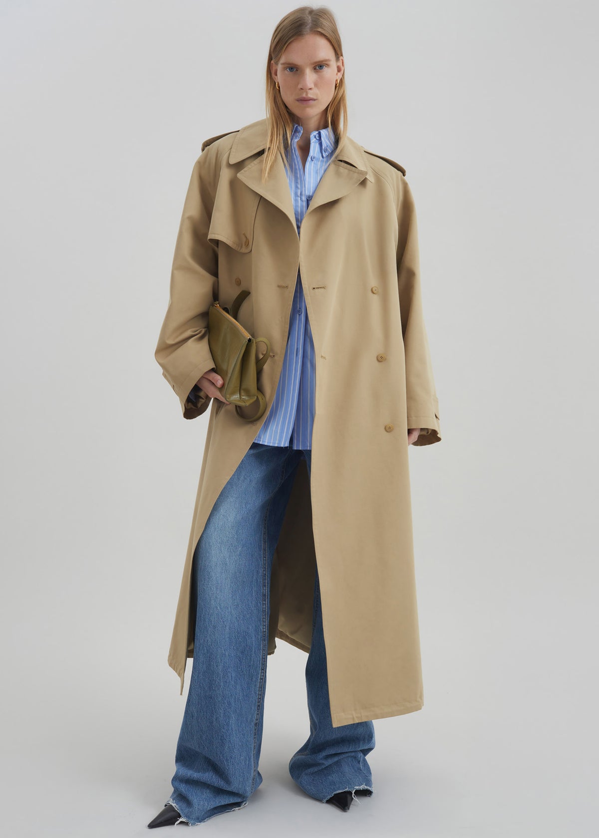 Riva Cotton Trench Coat - Camel - 6