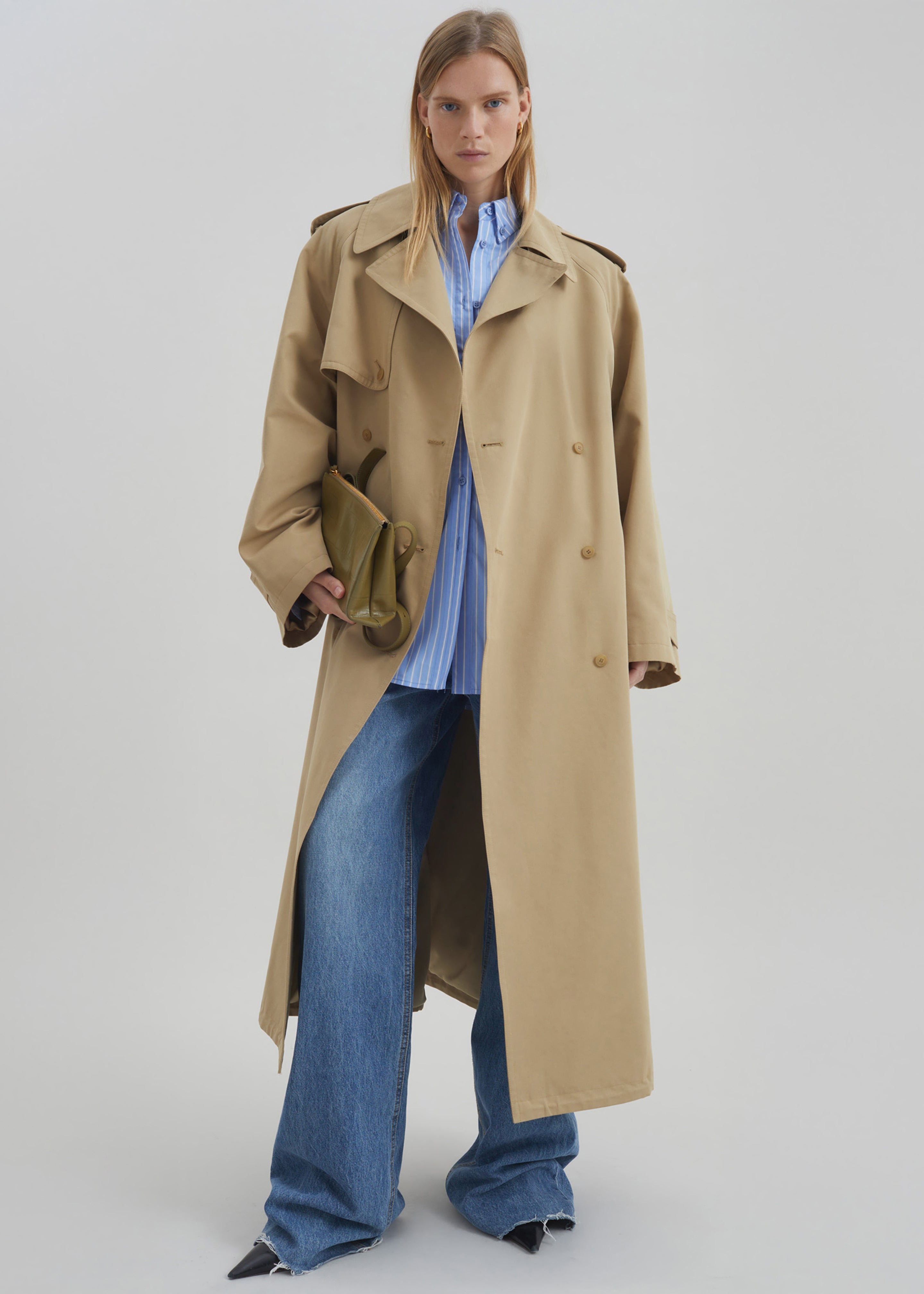Riva Cotton Trench Coat - Camel - 6