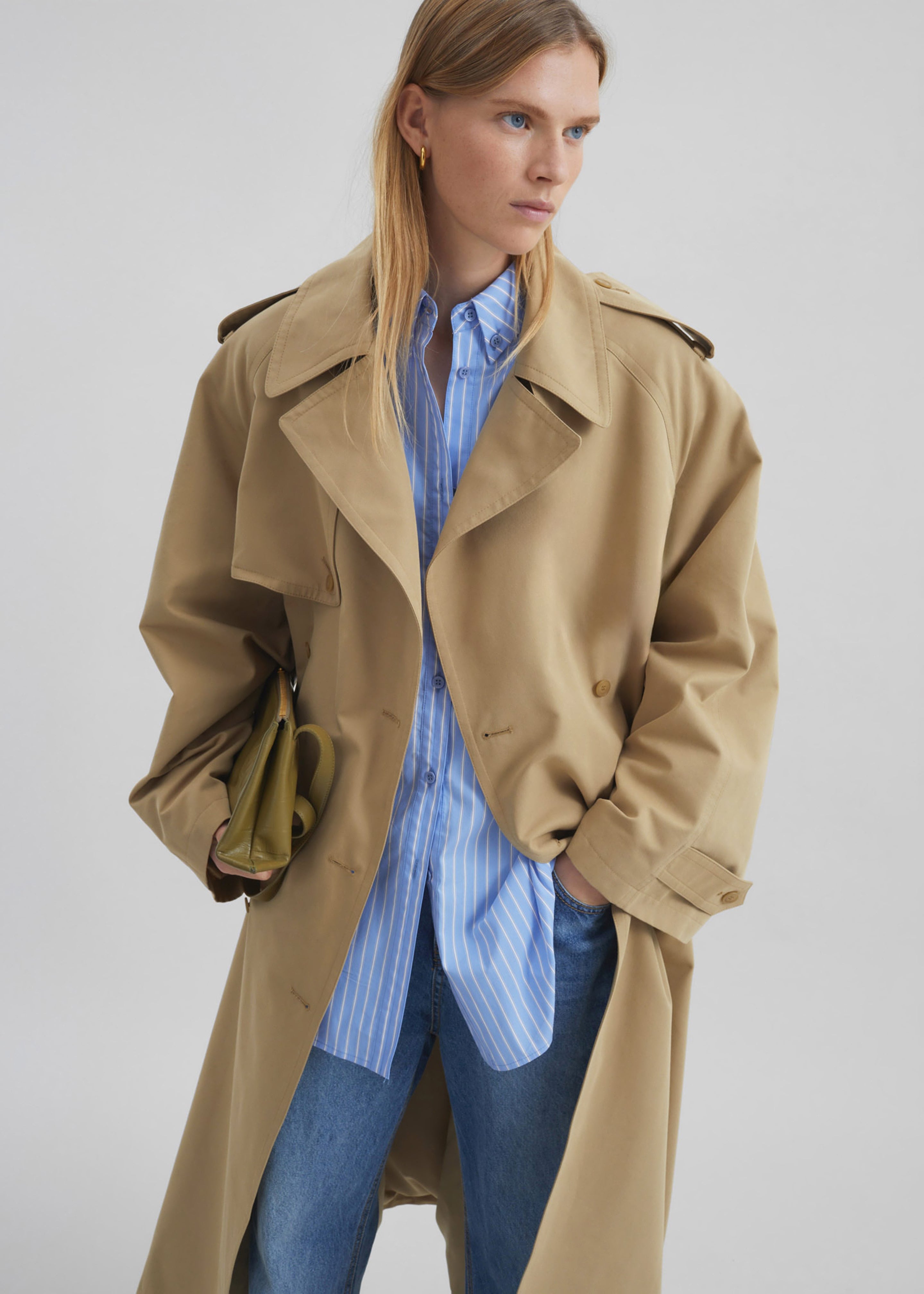 Riva Cotton Trench Coat - Camel – The Frankie Shop