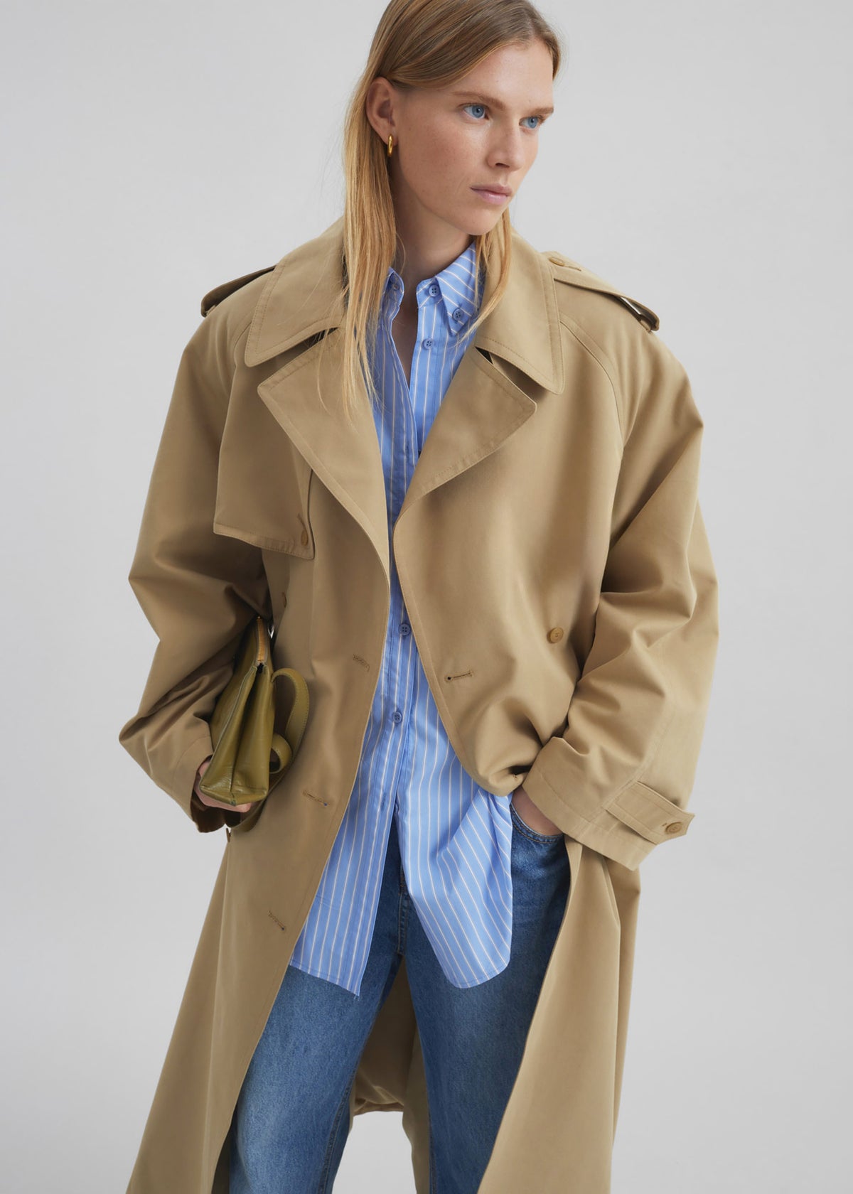 Riva Cotton Trench Coat - Camel - 7