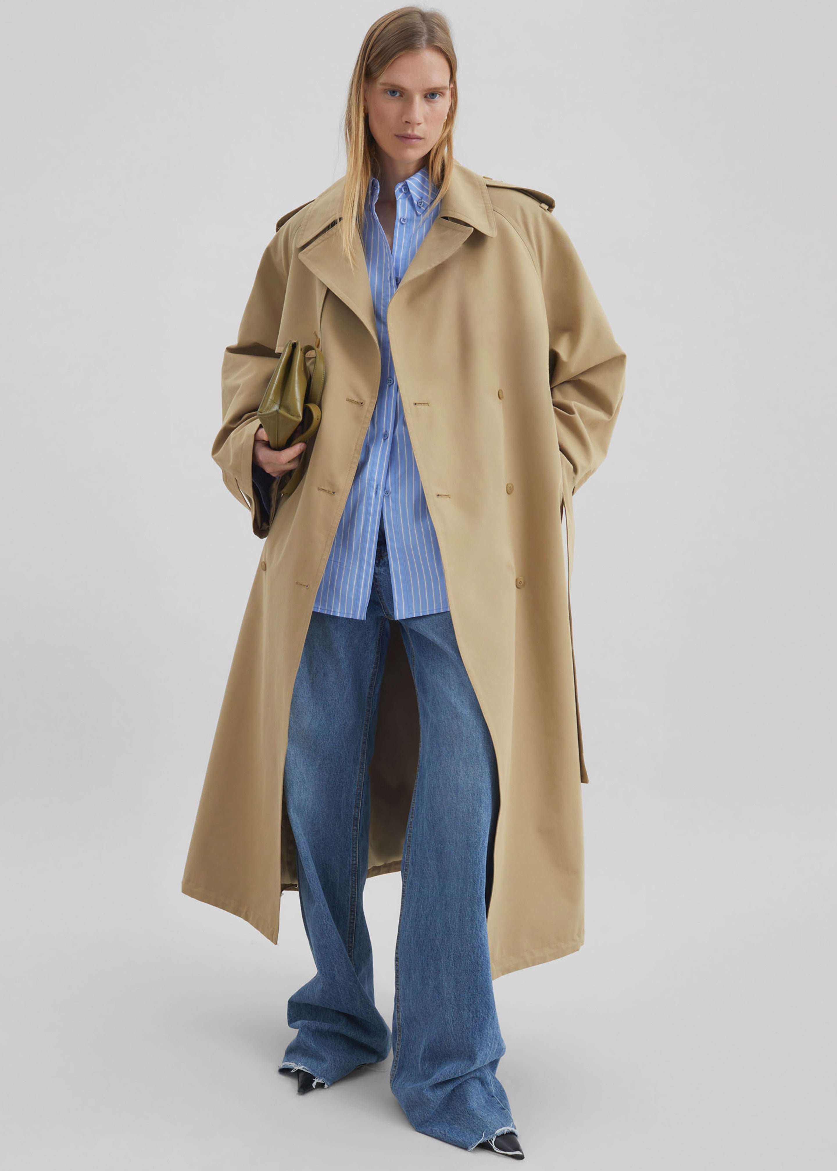 Riva Cotton Trench Coat - Camel - 1