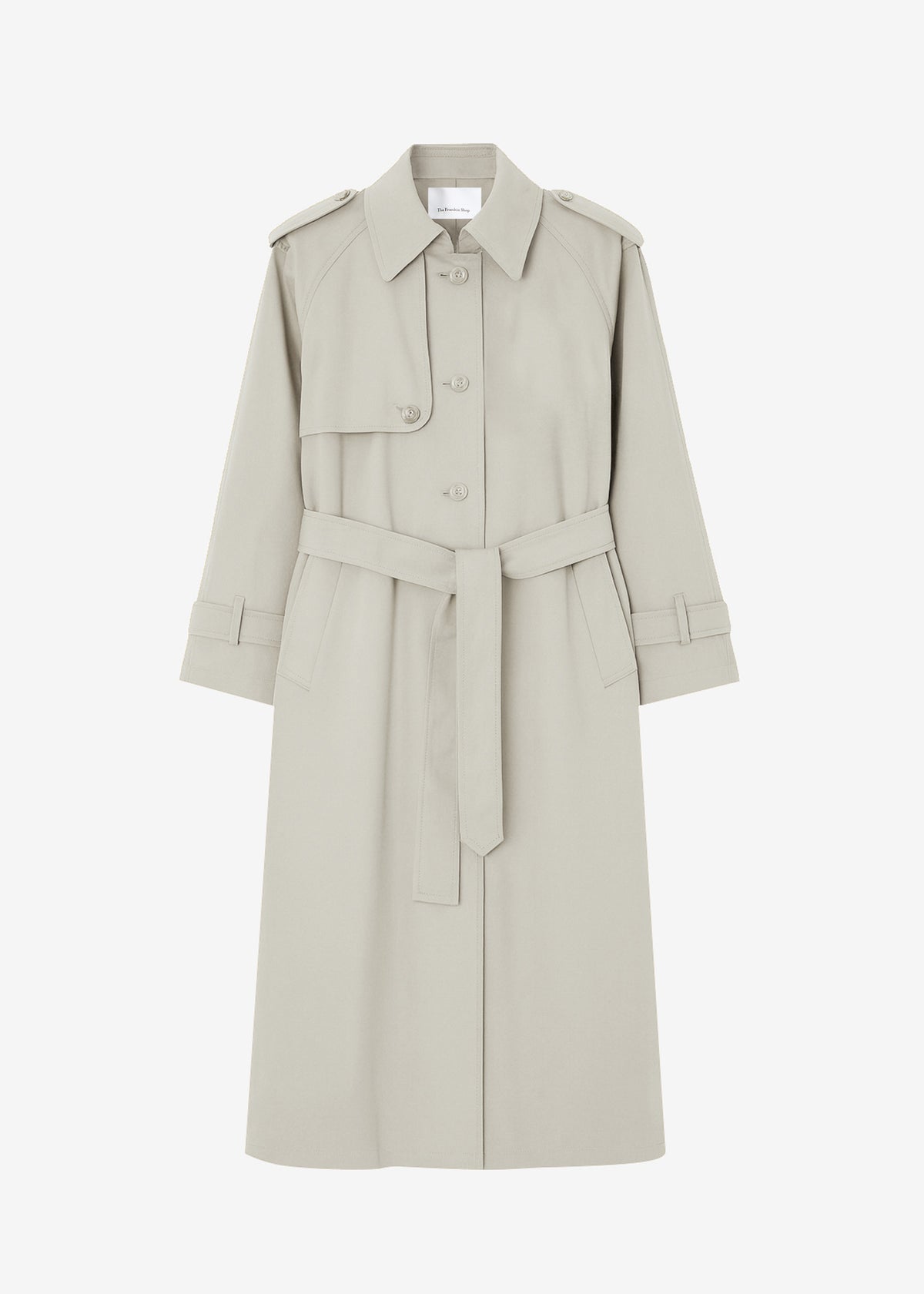 Riva Cotton Trench Coat - Light Beige - 8