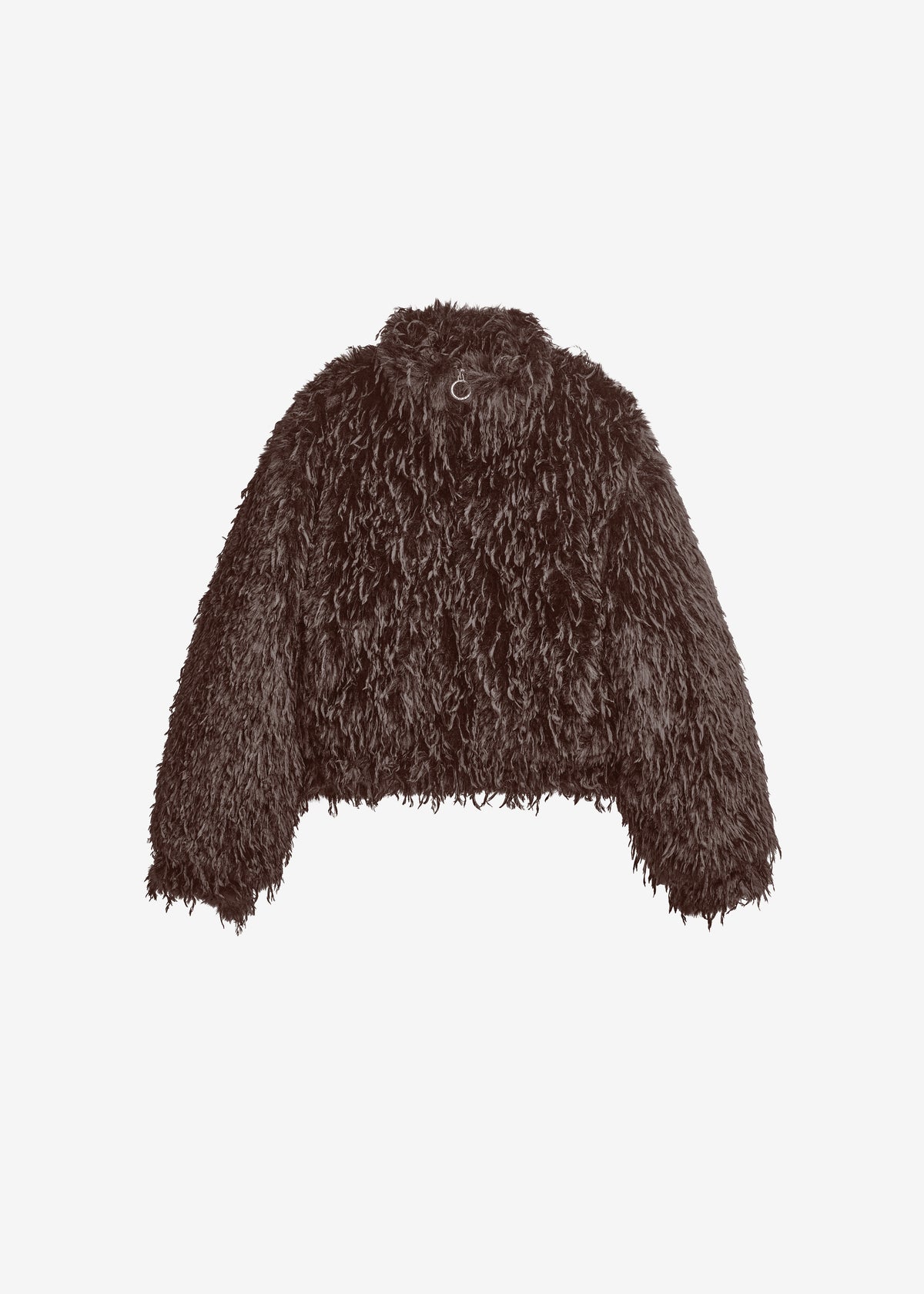 Rivee Faux Fur Pullover - Brown - 6