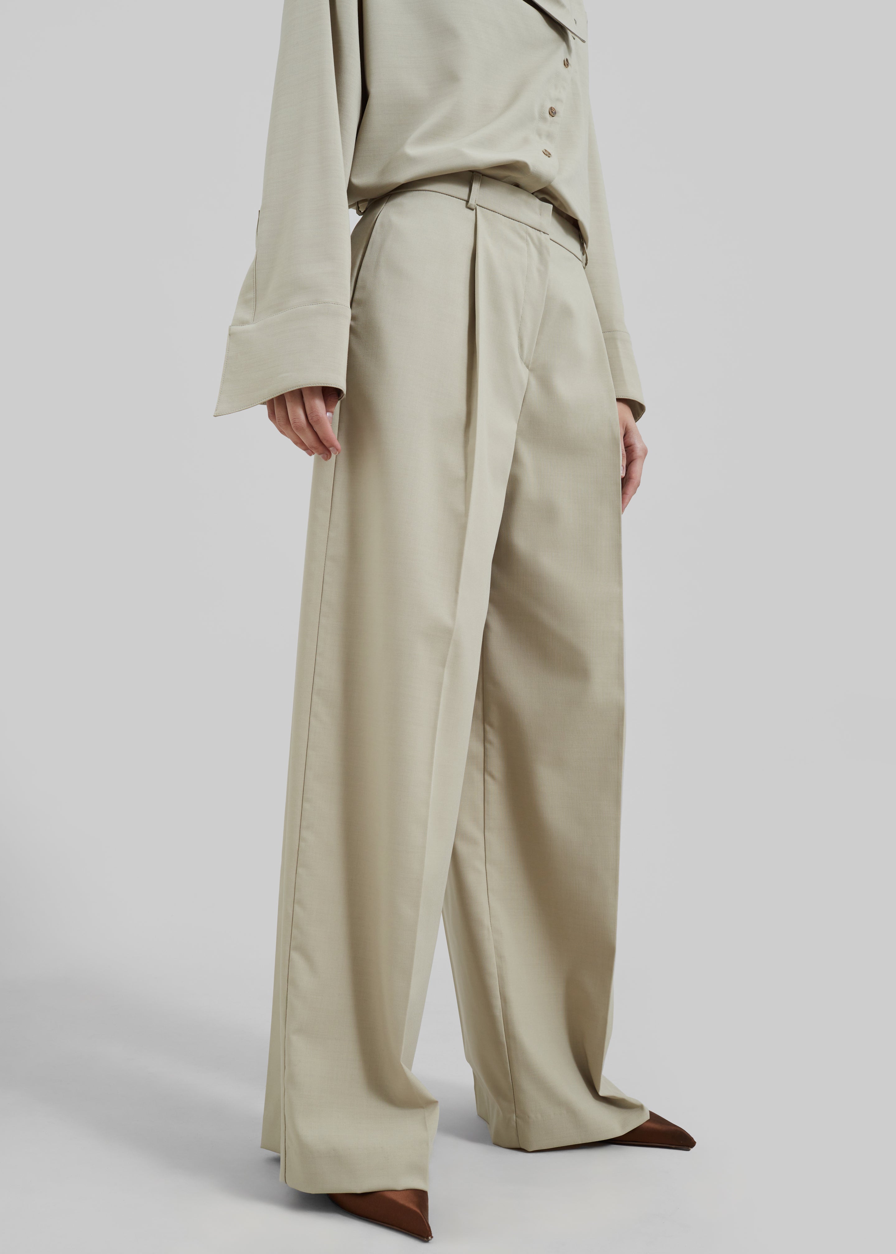 Roan Trousers - Beige - 8