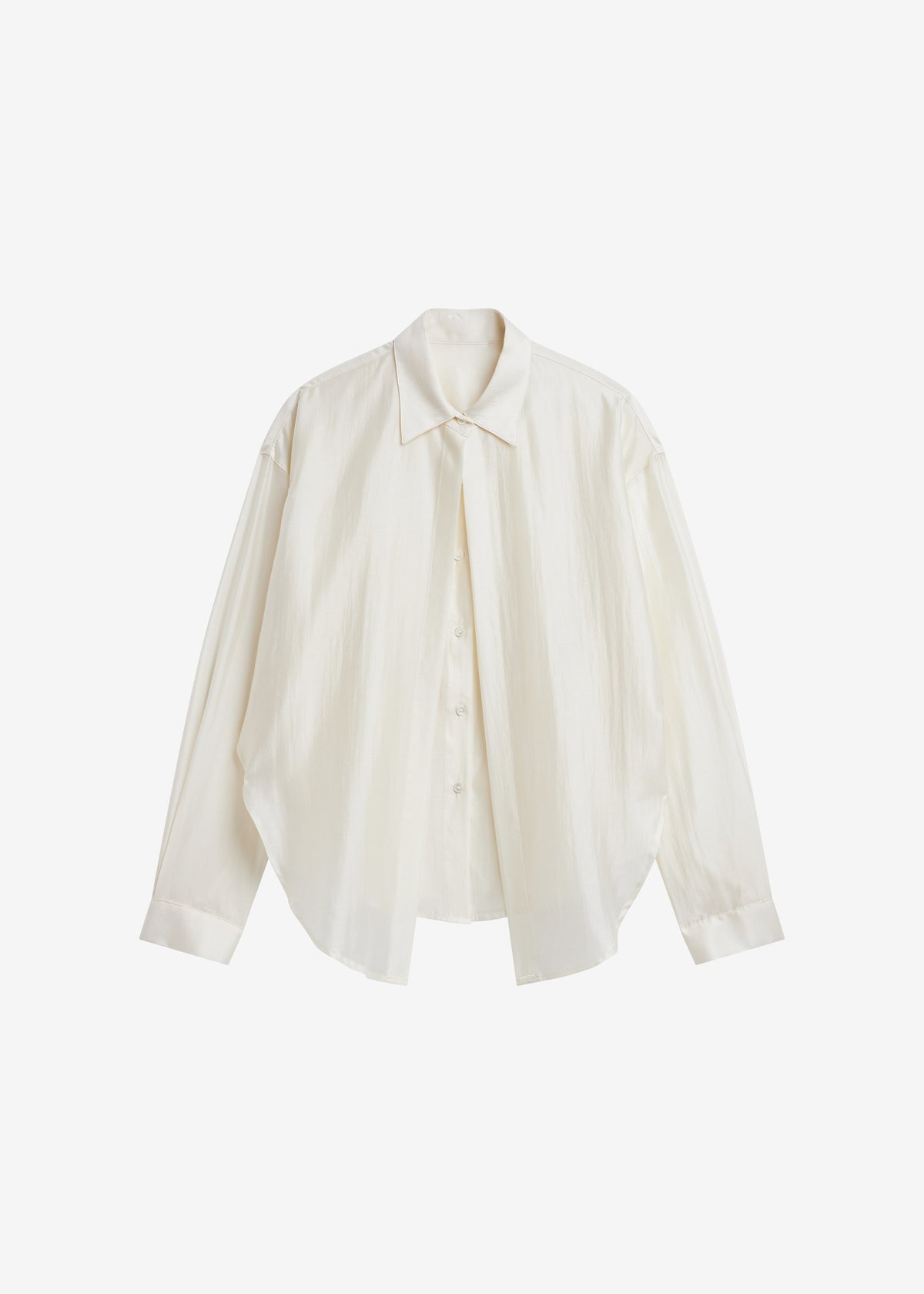 Roanne Fluid Double Shirt - Cream - 7