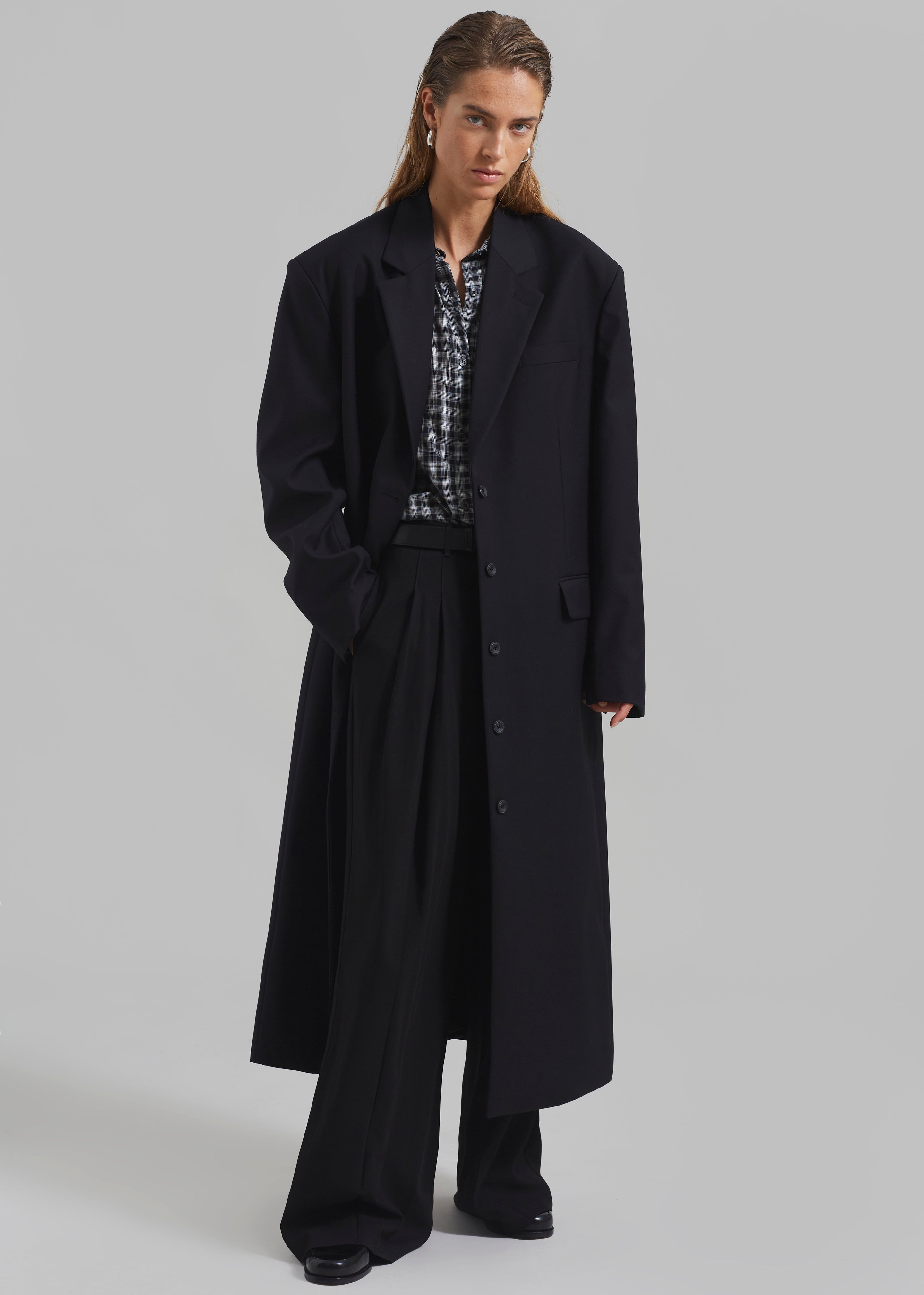 Robinson Long Coat - Black – The Frankie Shop
