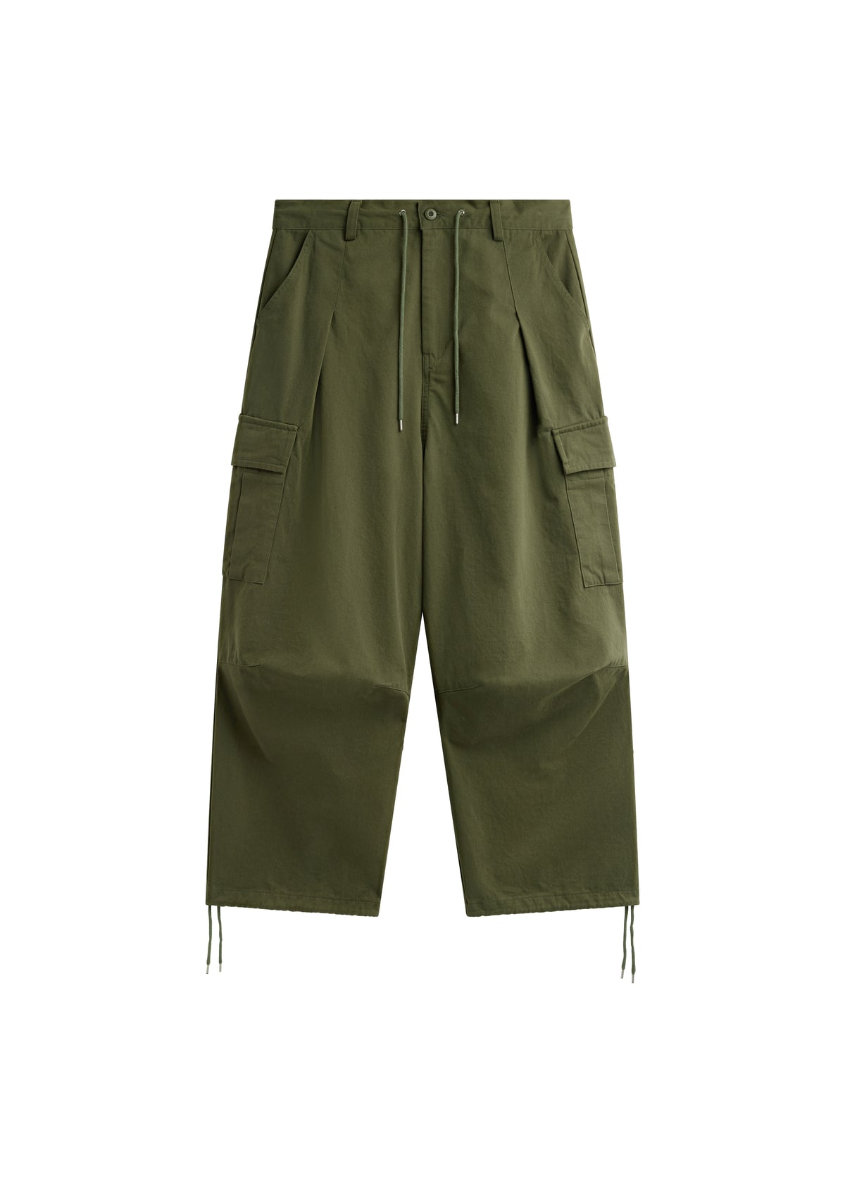 Robion Drawstring Cargo Pants - Dark Olive - 9