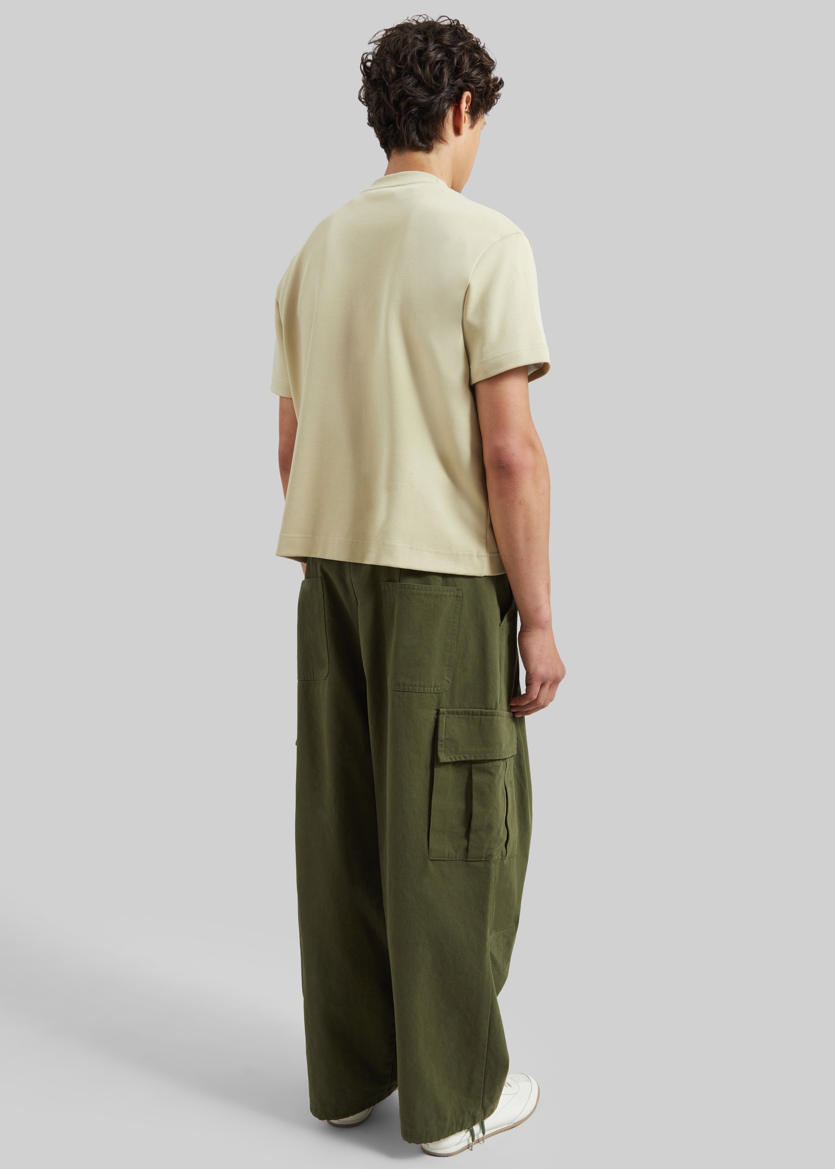 Robion Drawstring Cargo Pants - Dark Olive - 8