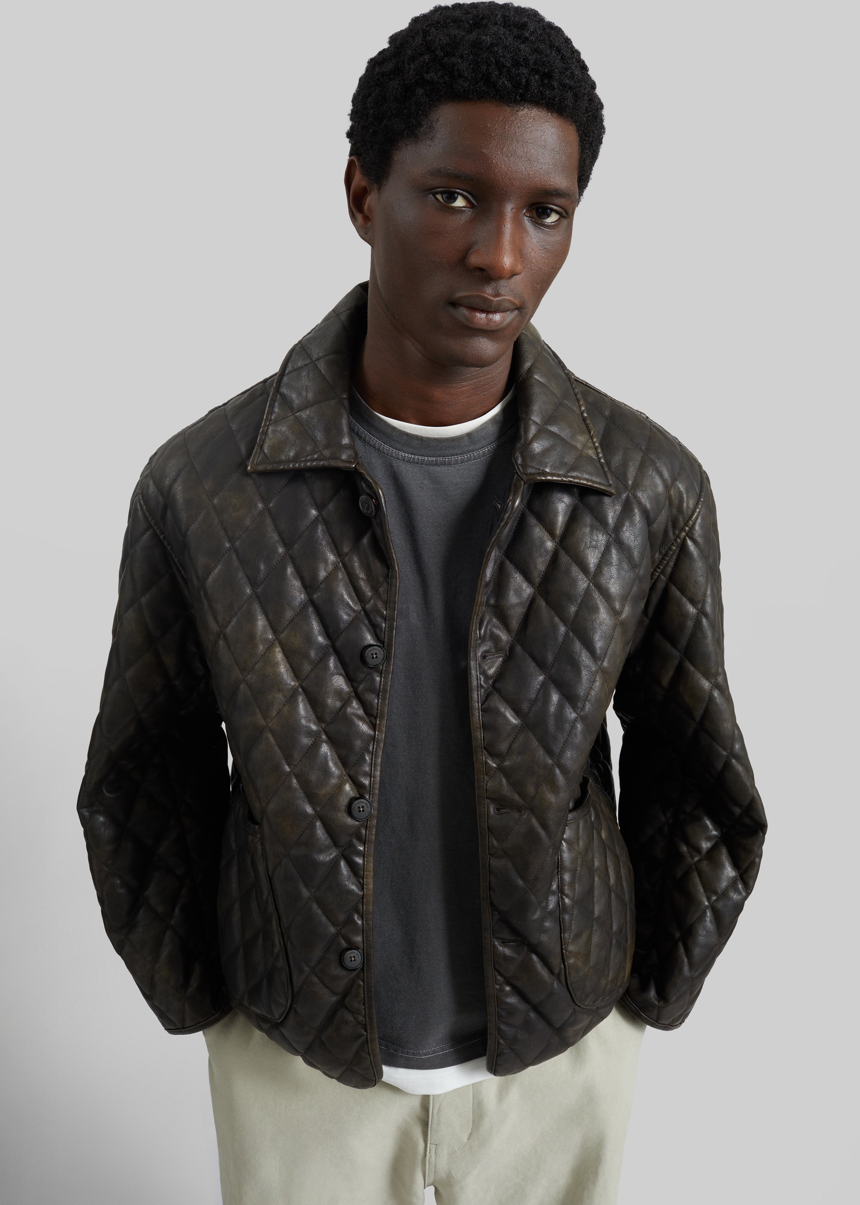 Rochdale Quilted Boxy Jacket - Vintage Brown – The Frankie Shop