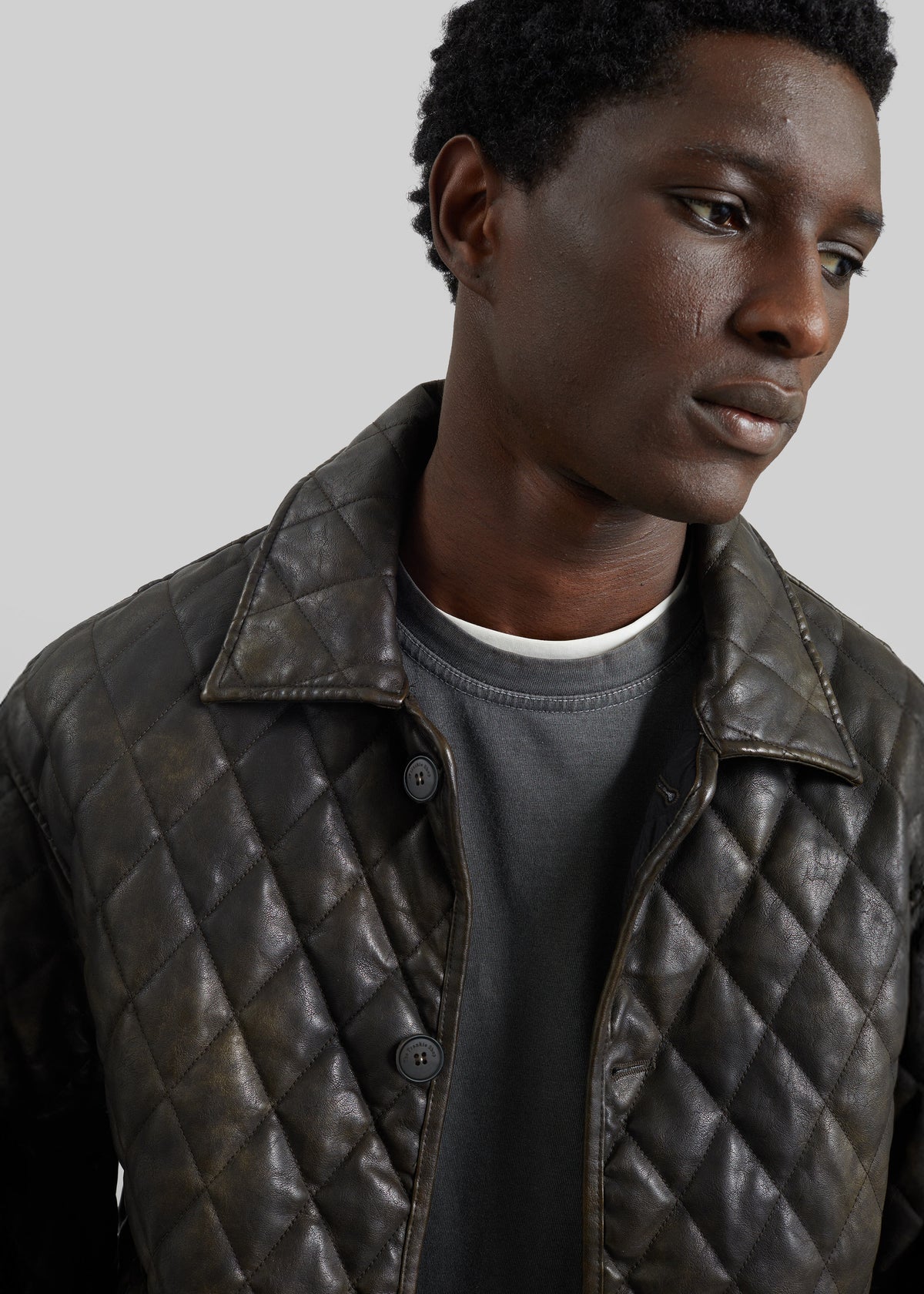 Rochdale Quilted Boxy Jacket - Vintage Brown - 3