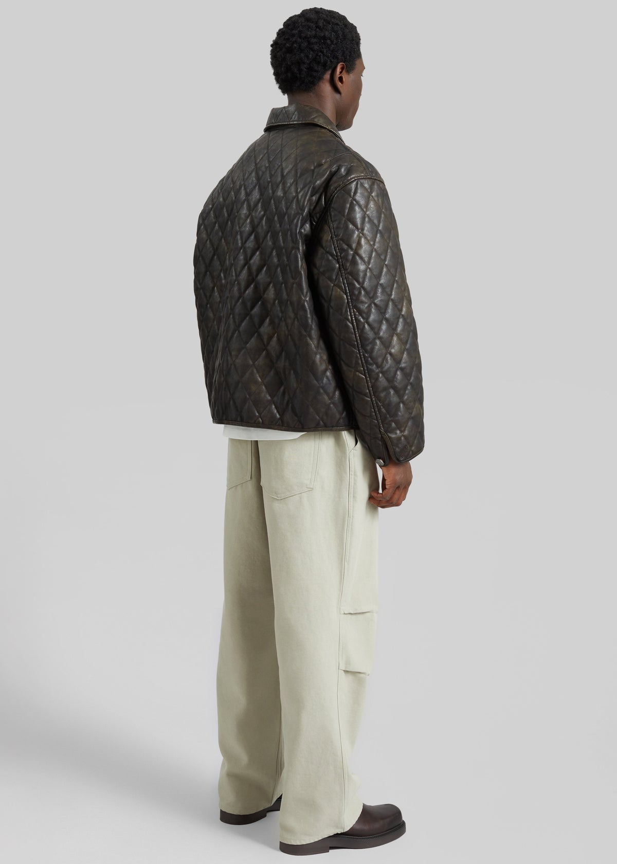 Rochdale Quilted Boxy Jacket - Vintage Brown - 8