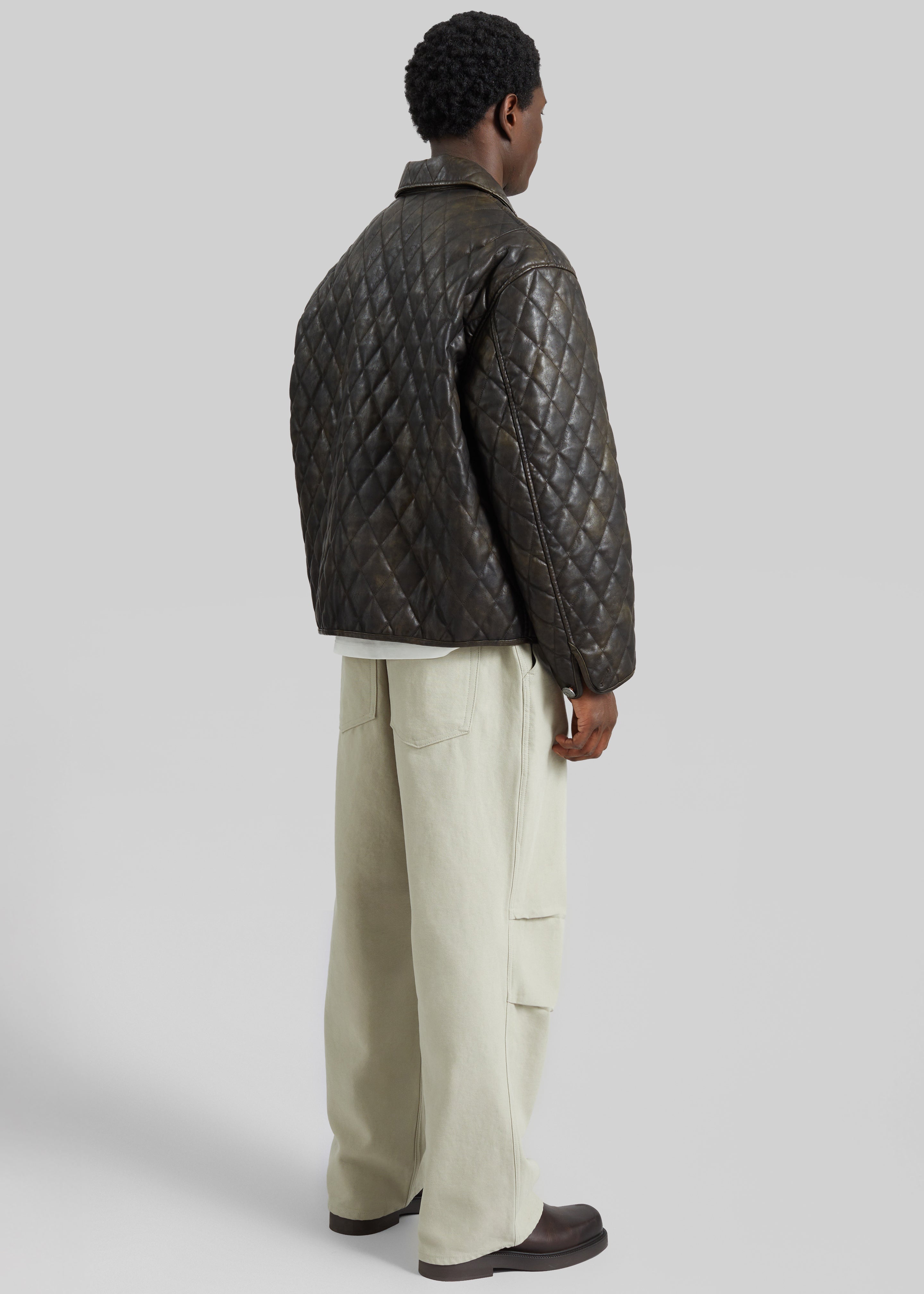 Rochdale Quilted Boxy Jacket - Vintage Brown - 8