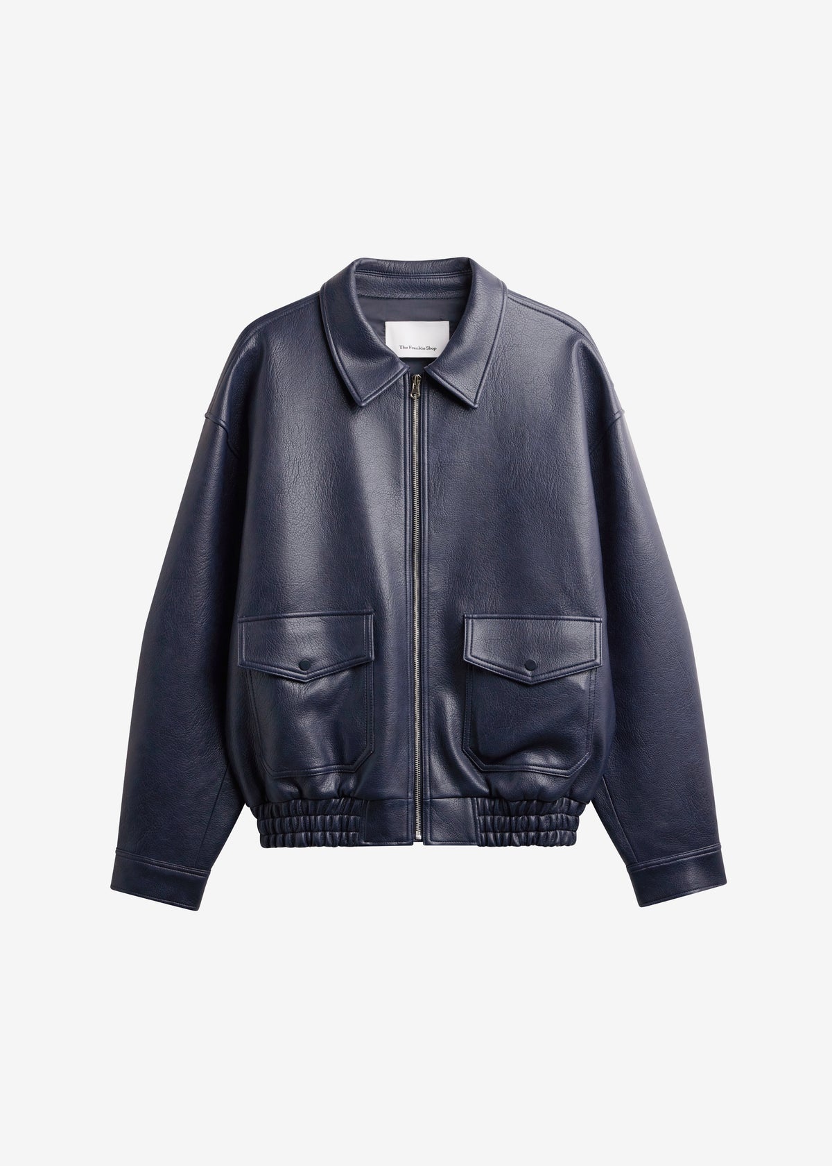 Rohan Faux Leather Jacket - Navy - 7