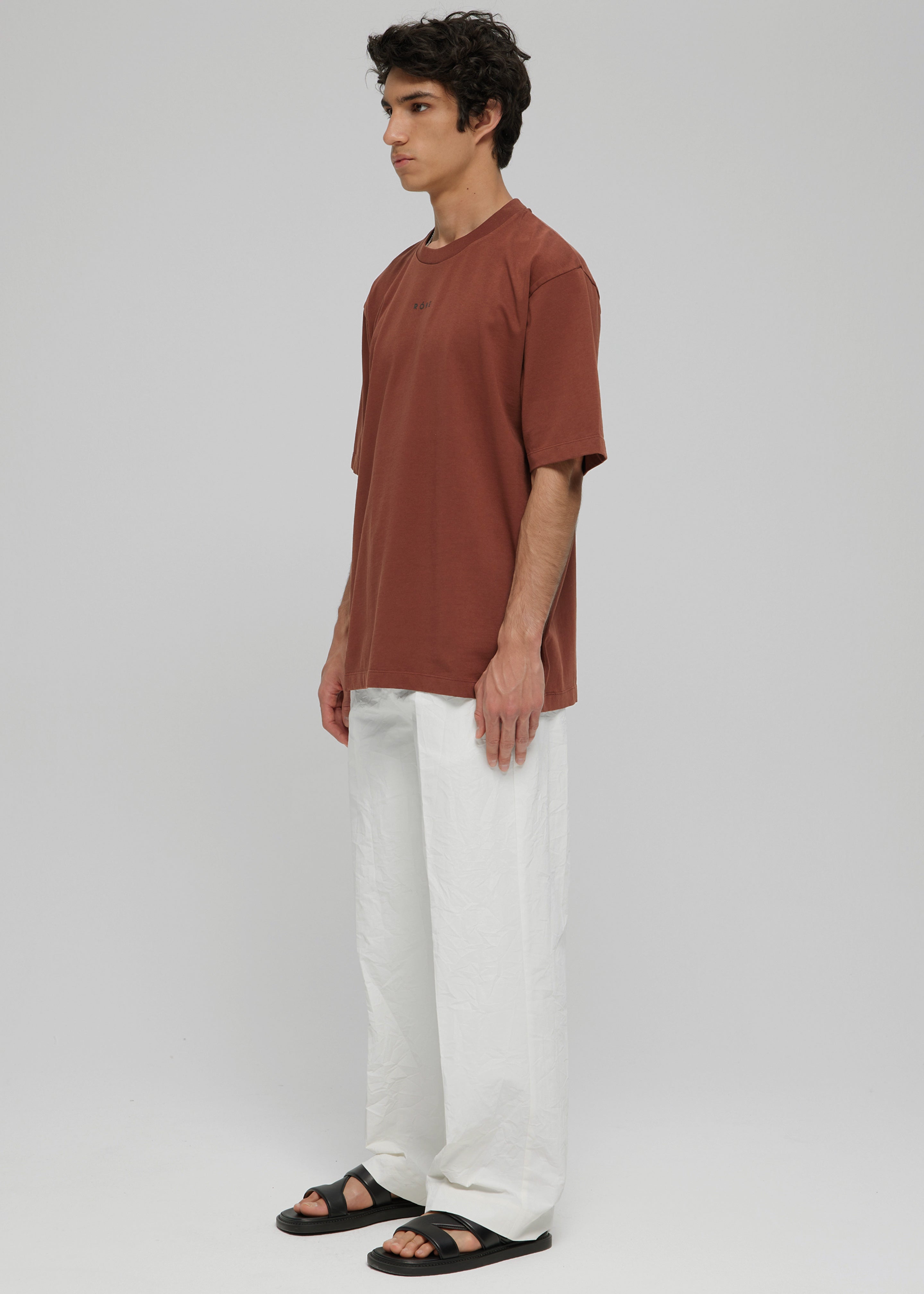 Róhe Logo Oversized T-Shirt - Caramel