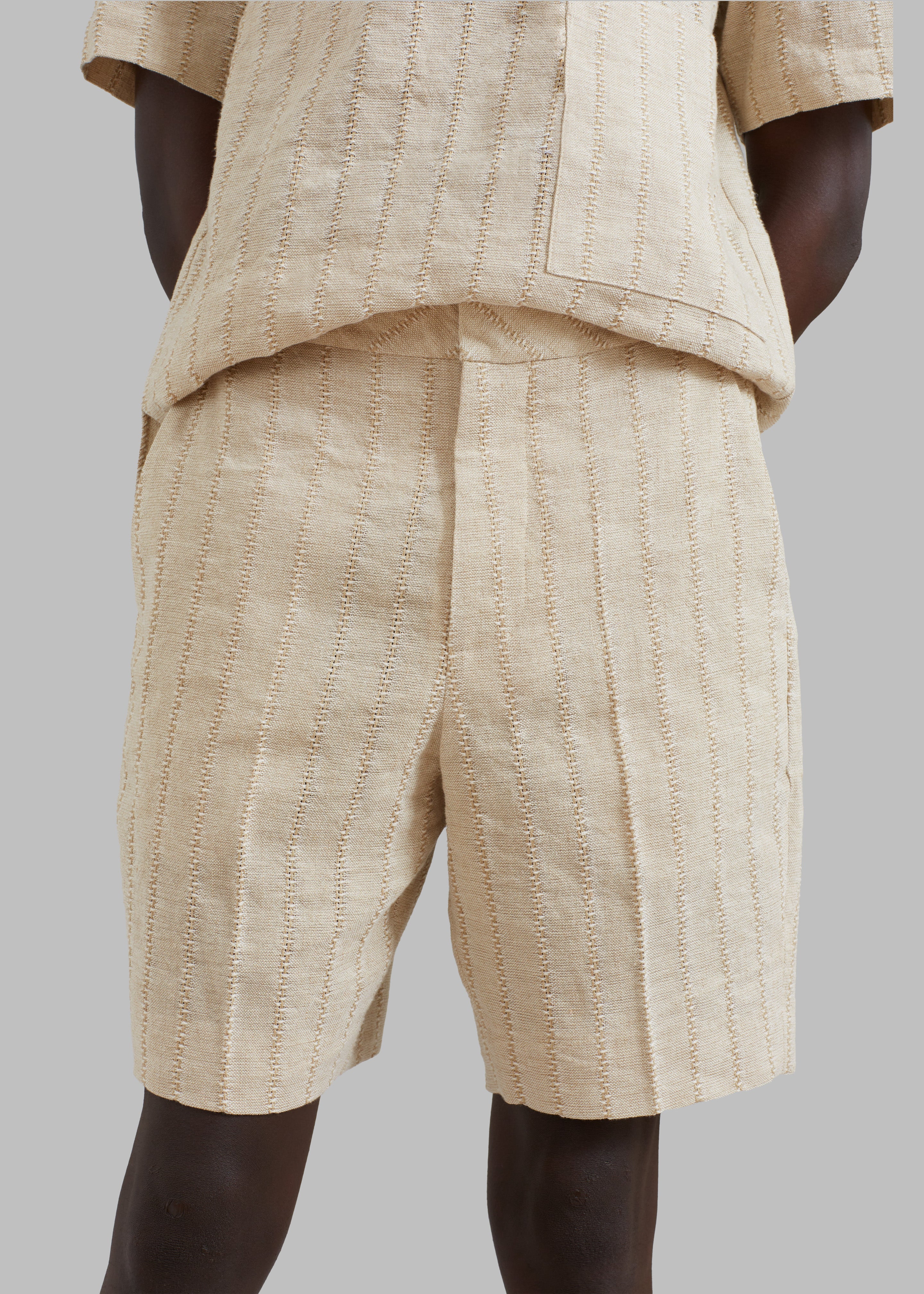 Wide leg shop linen shorts