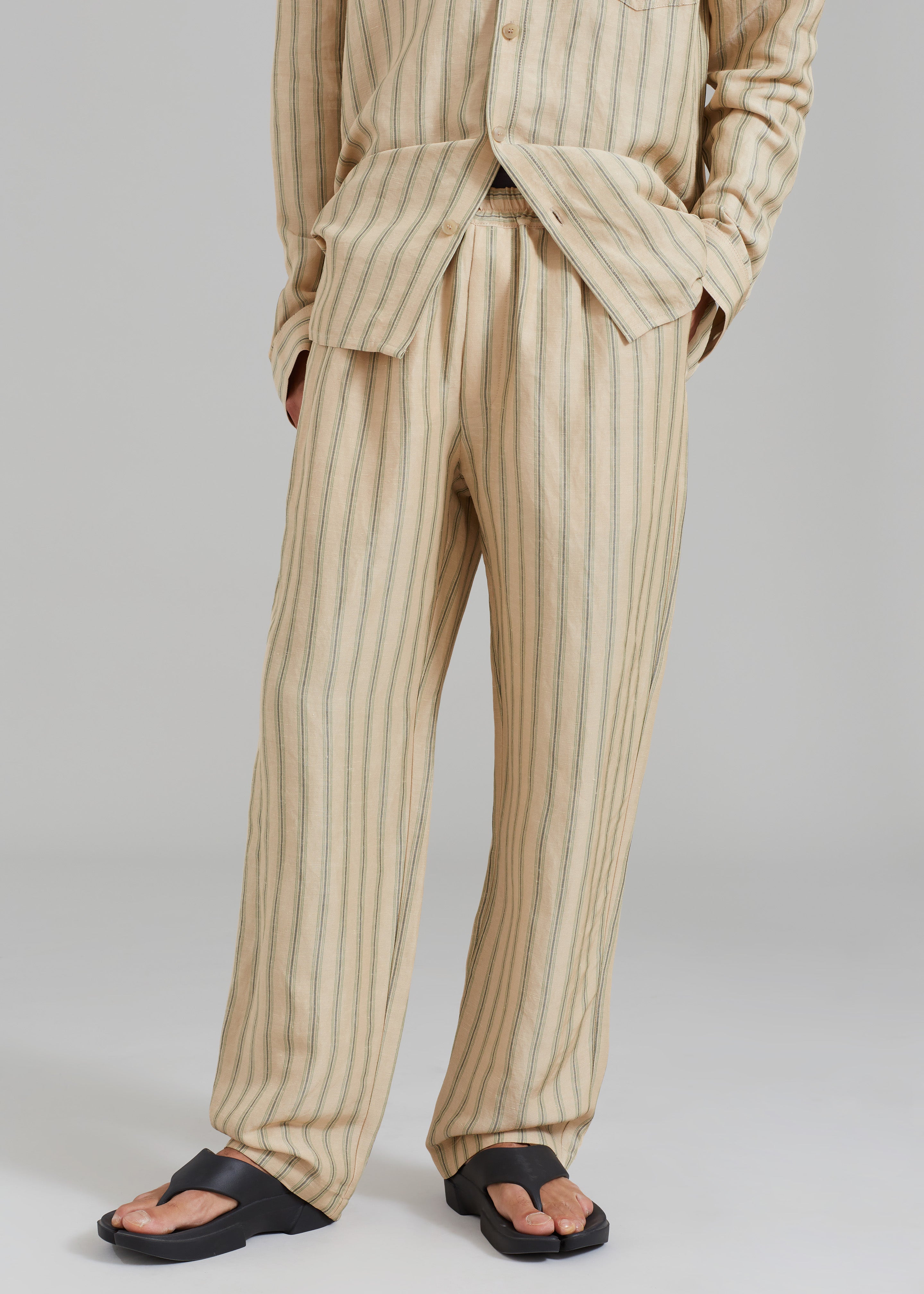 Róhe Resort Striped Trousers - Deckchair Stripe - 2