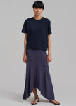 Róhe Fluid Panelled Skirt - Steel