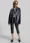 Roisin Faux Leather Jacket - Black