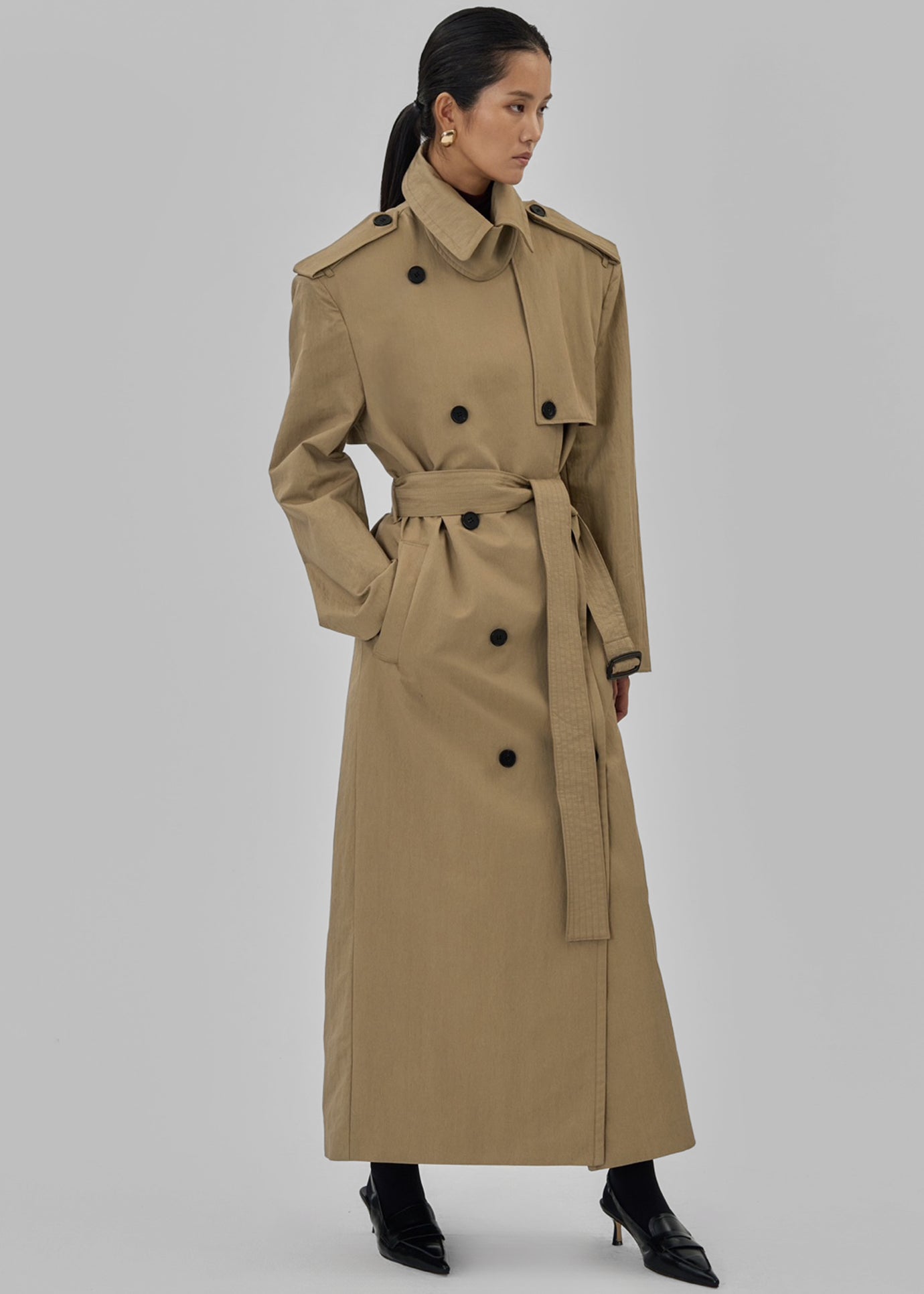 Rolen Trench Coat - Beige