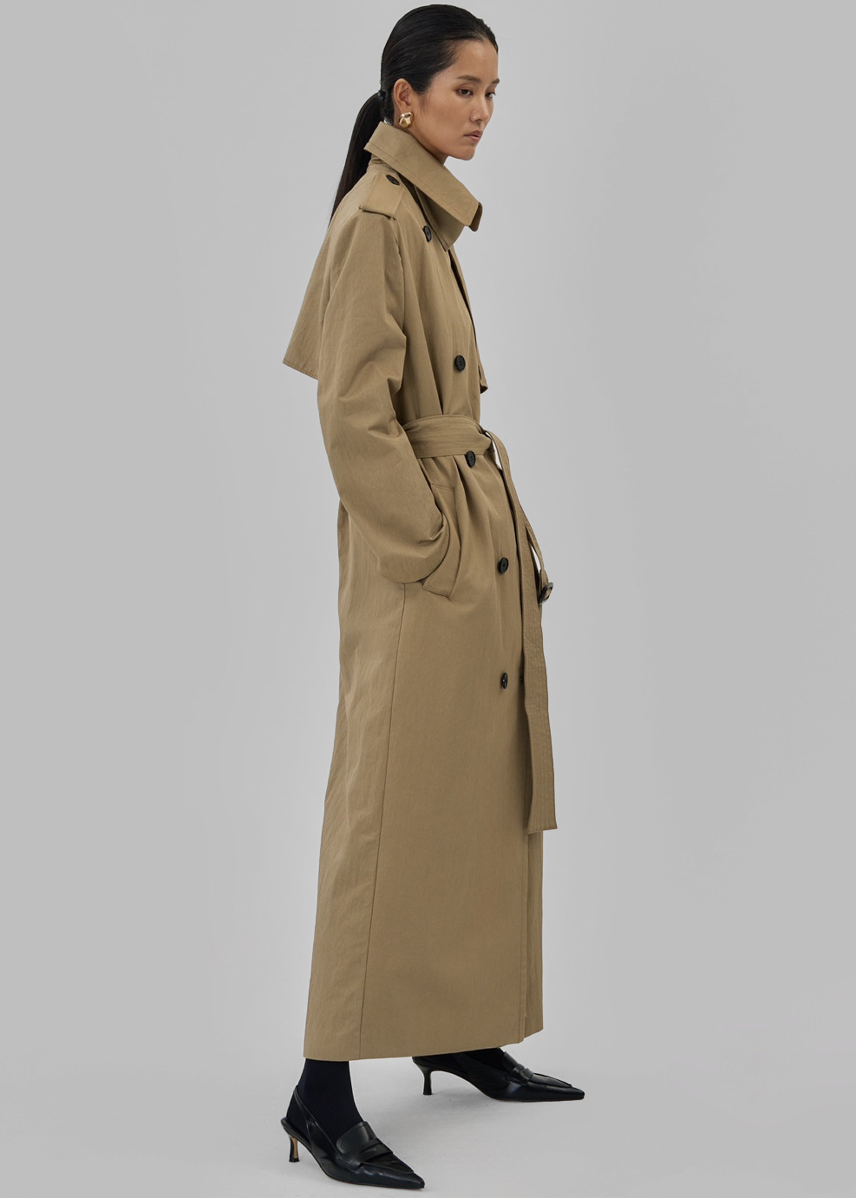 Rolen Trench Coat - Beige - 9