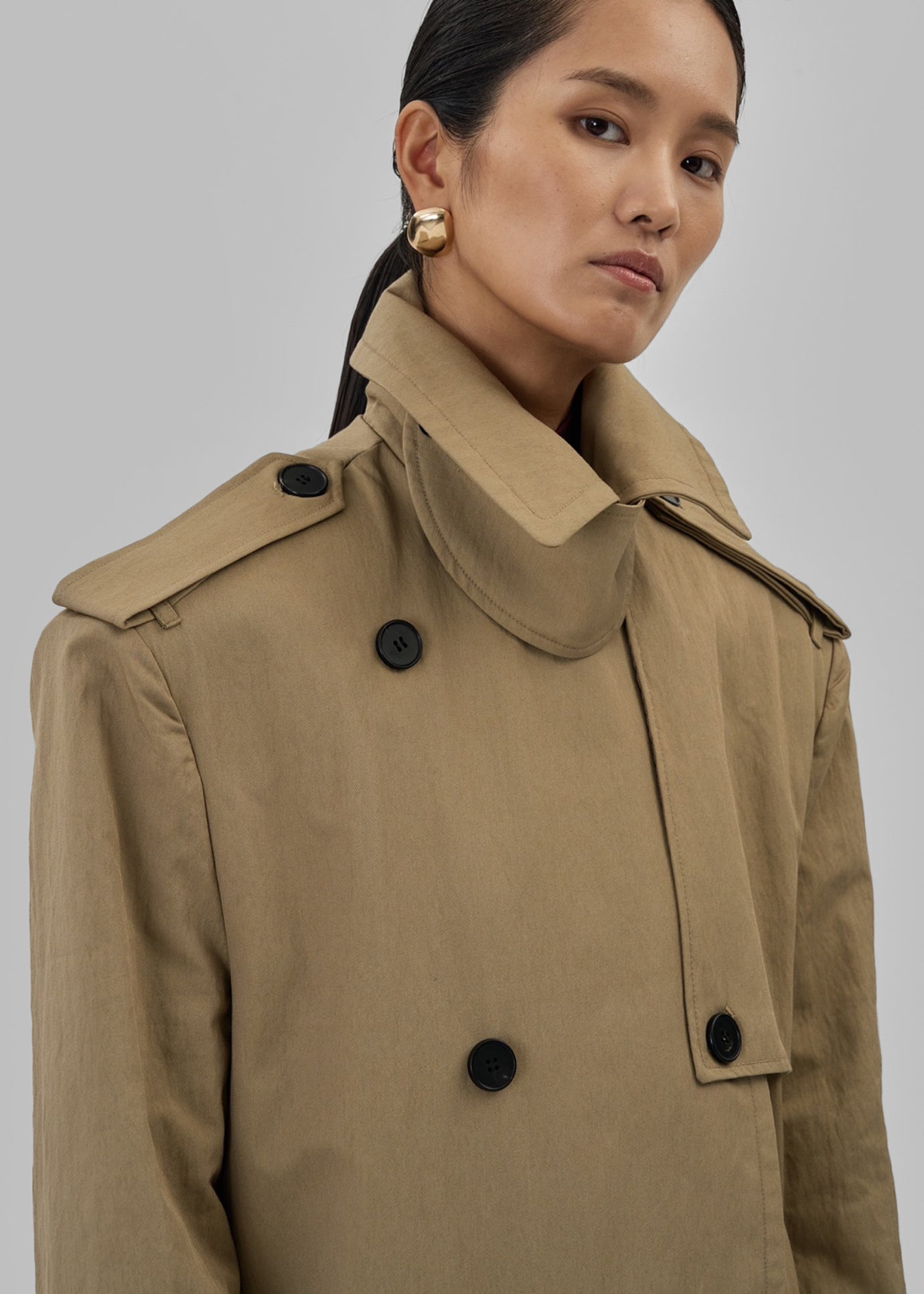 Rolen Trench Coat - Beige - 1