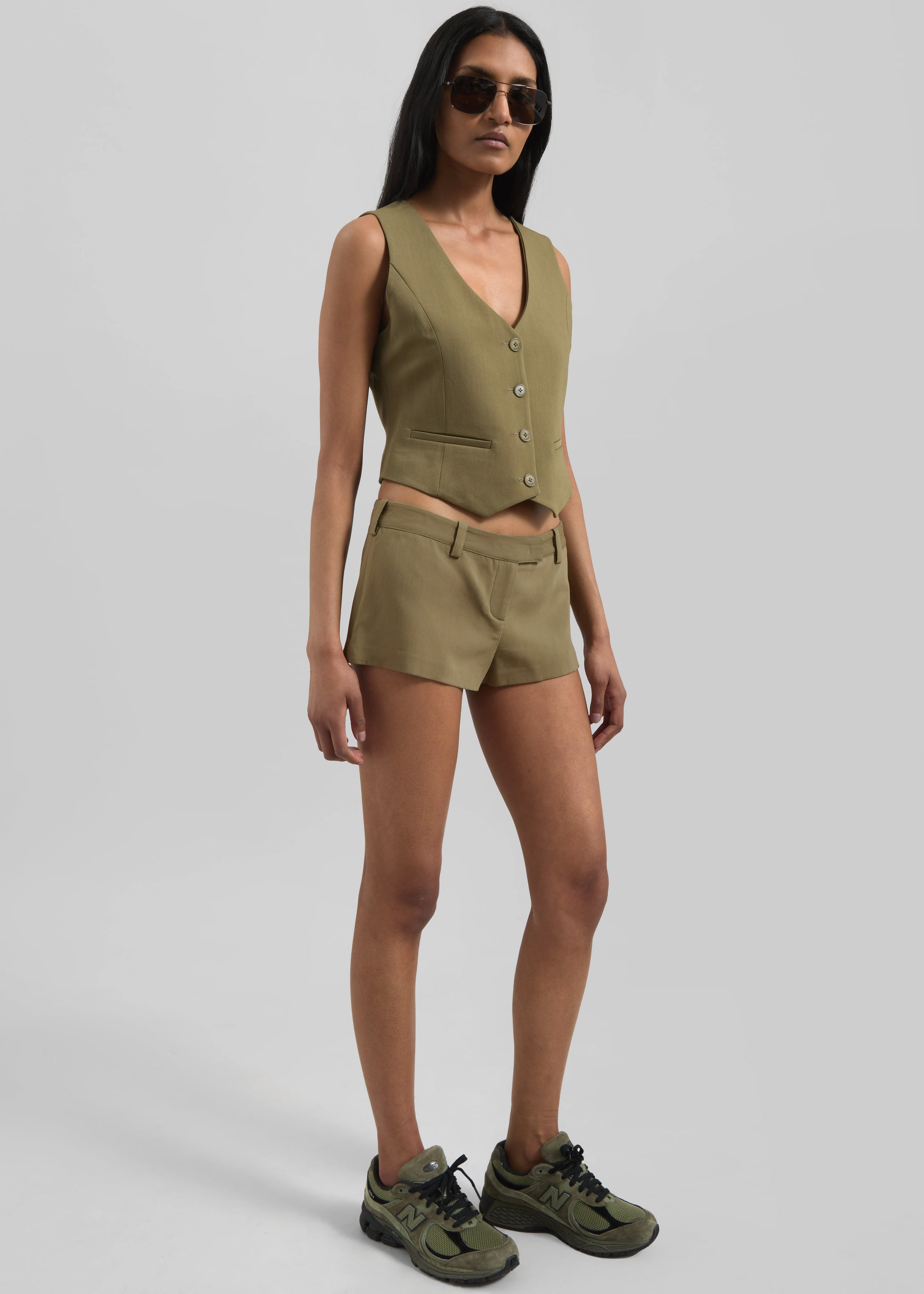Shop the look image for Roma Hot Pants - Khaki
