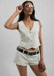 Roma Vest - Stone