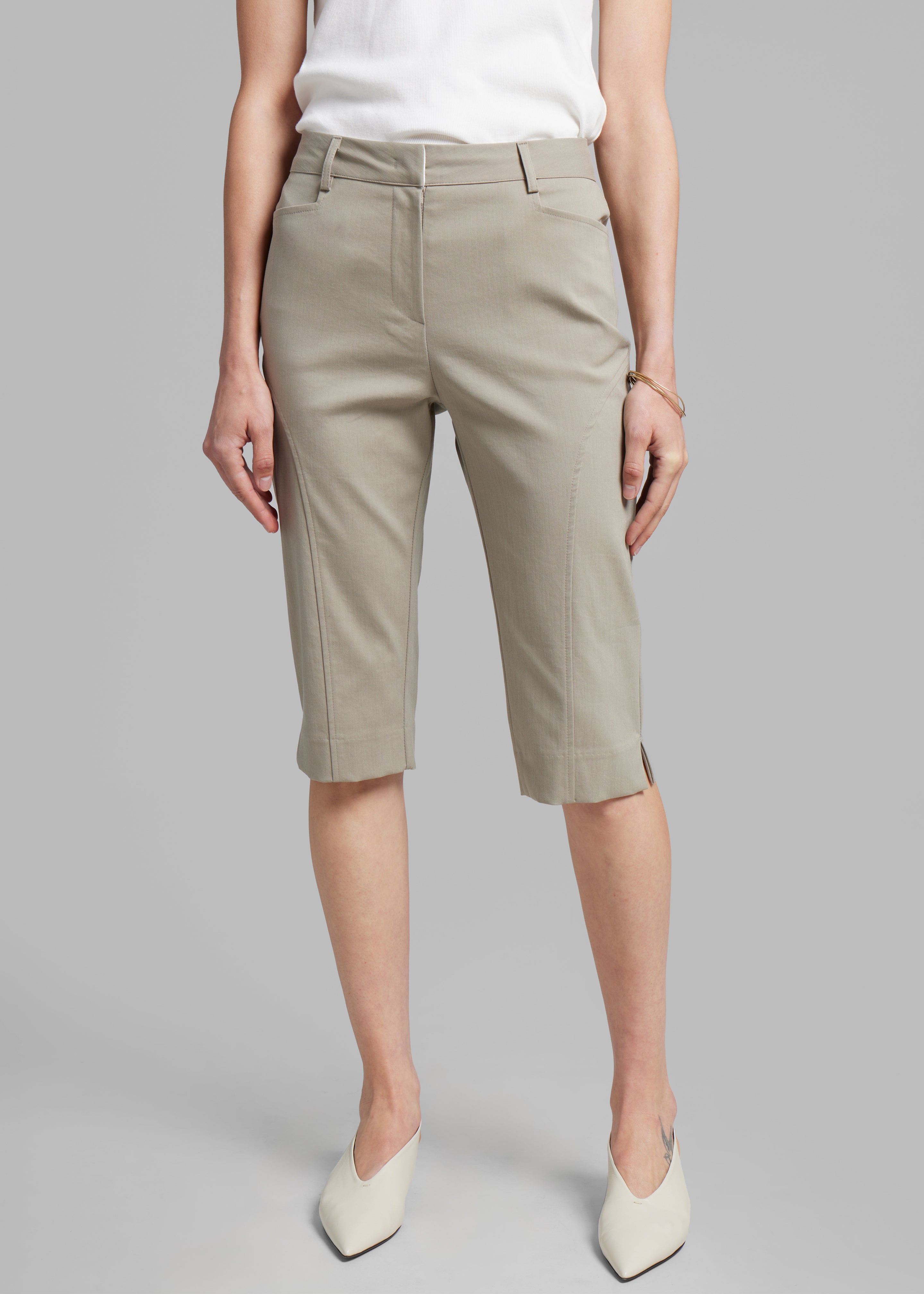 Romane Bermuda Shorts - Beige - 5