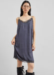 Romilly Lace Slip Dress - Slate Grey