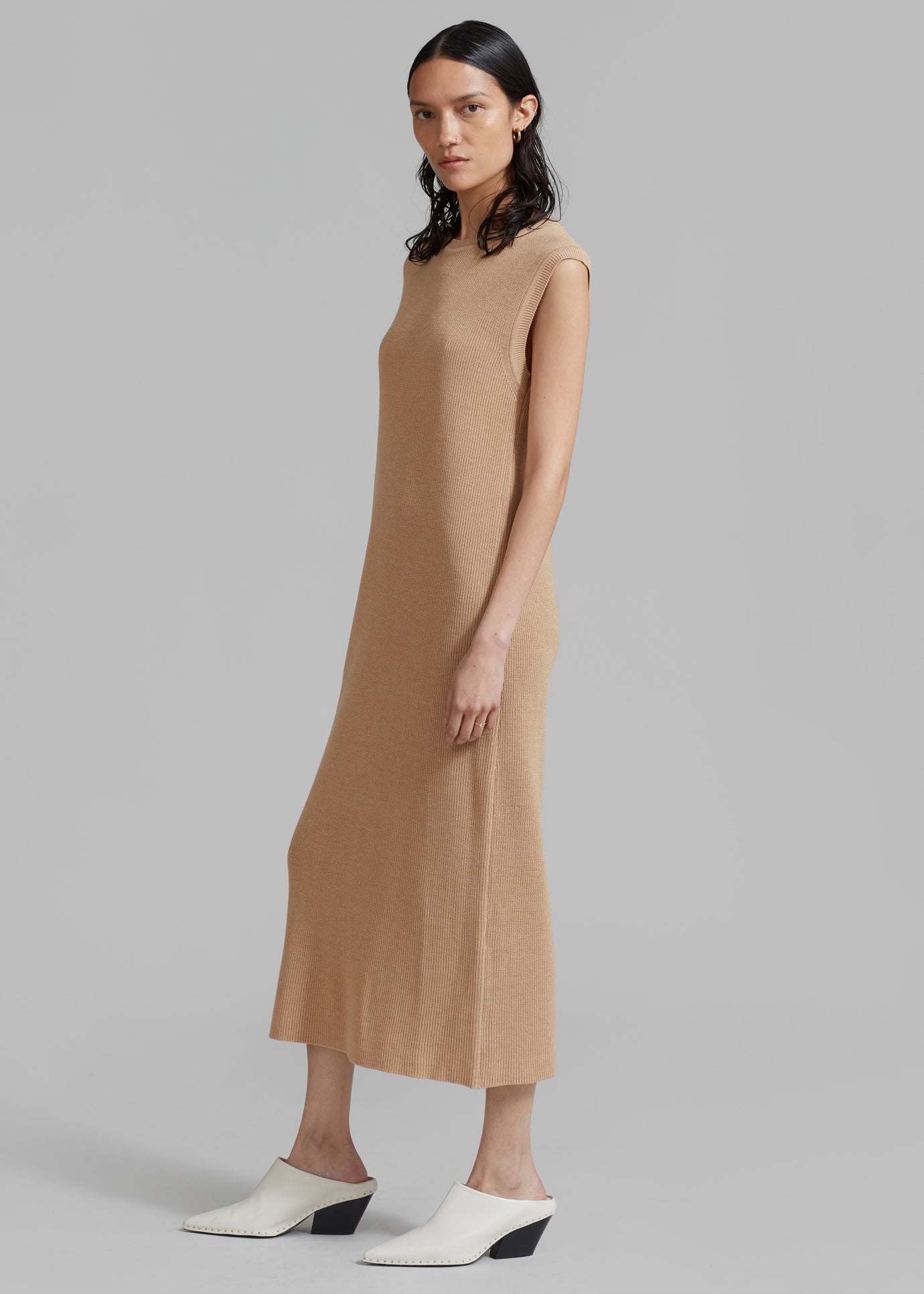 Rosie Knit Dress - Camel