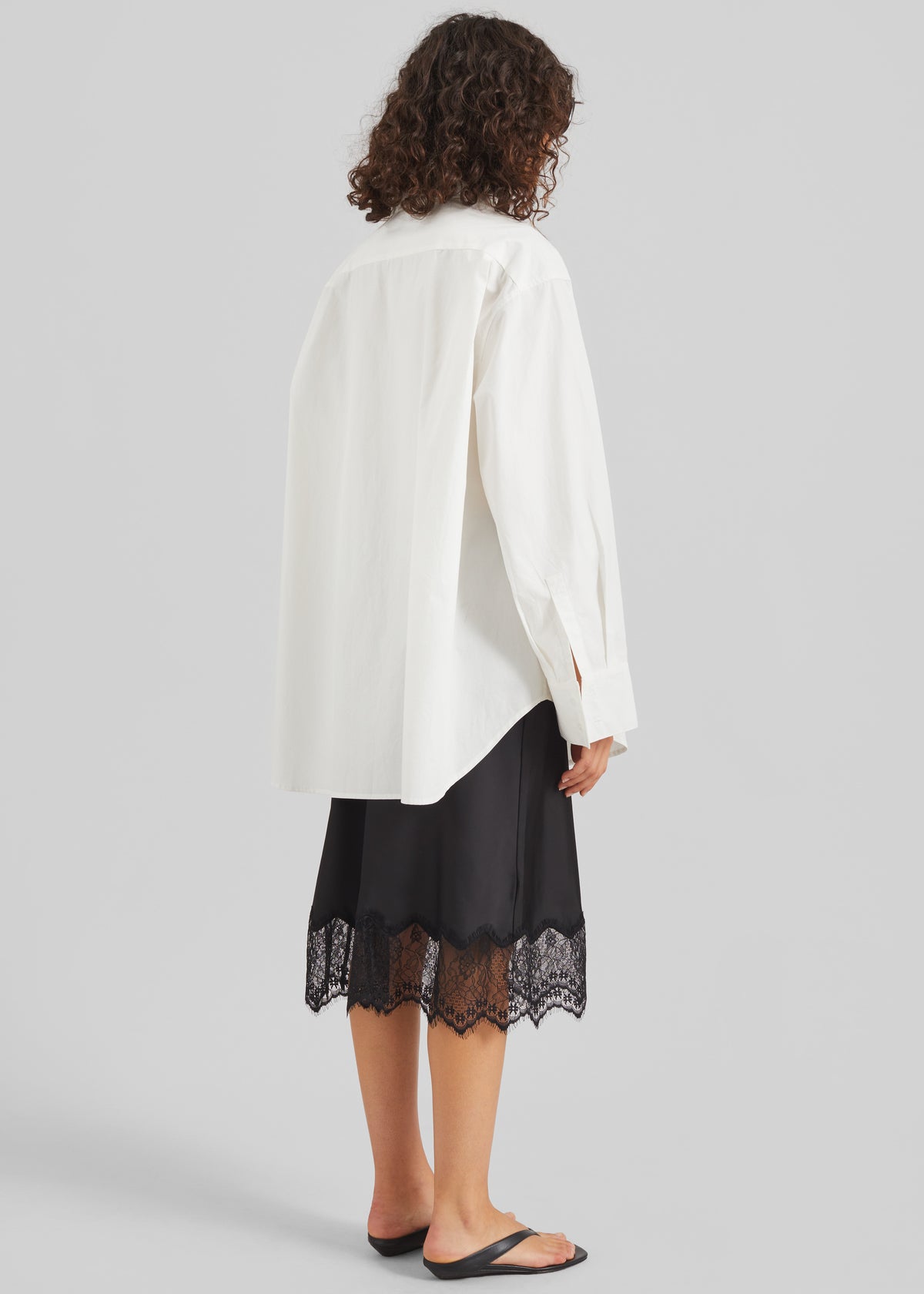 Rosyth Lace Midi Skirt - Black - 5