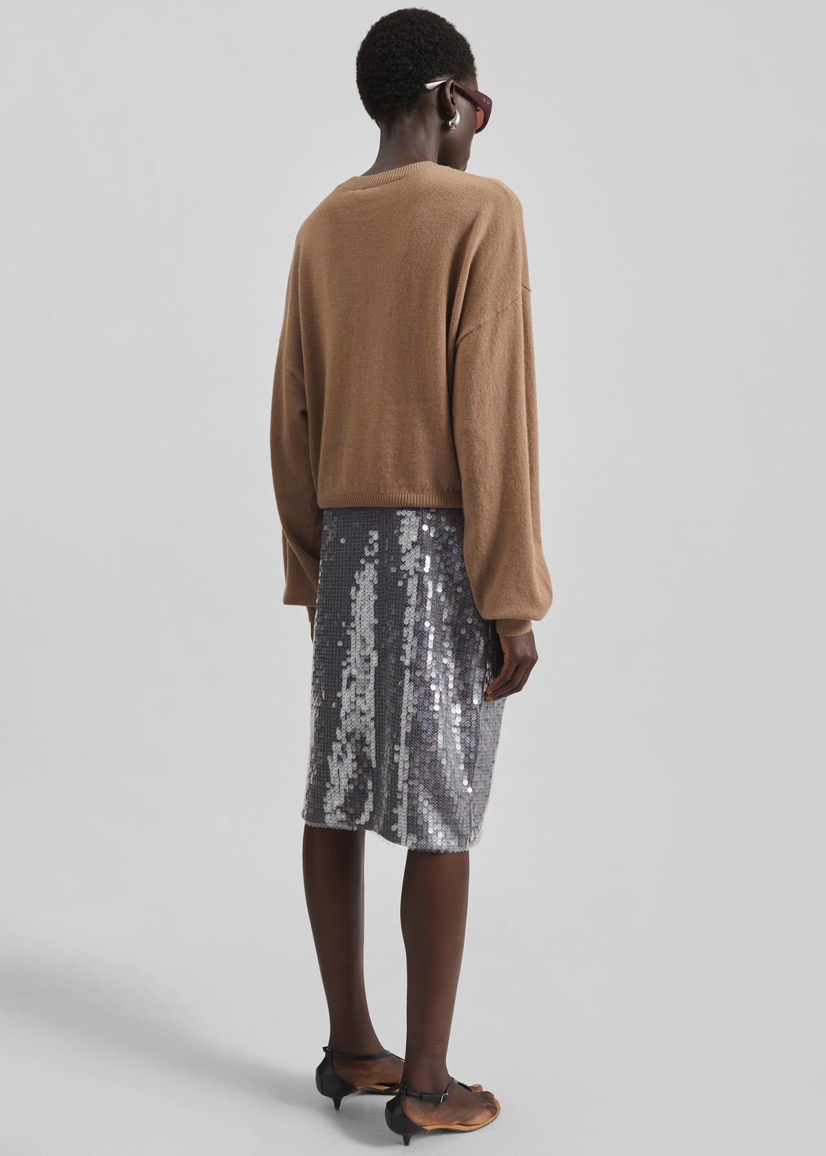 Rotate Basic Crewneck Sweater - Portabella - 7