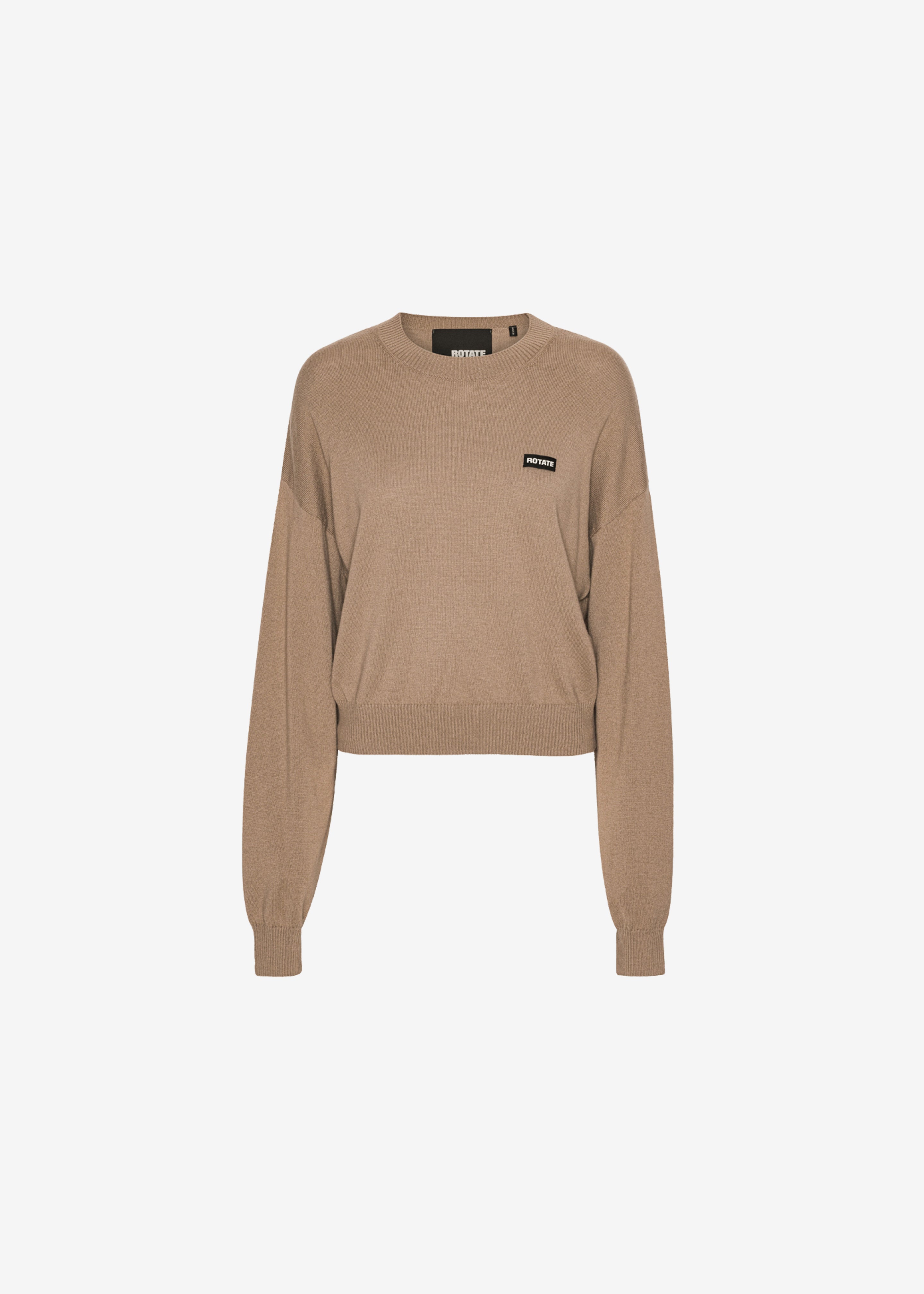 Rotate Basic Crewneck Sweater - Portabella - 8