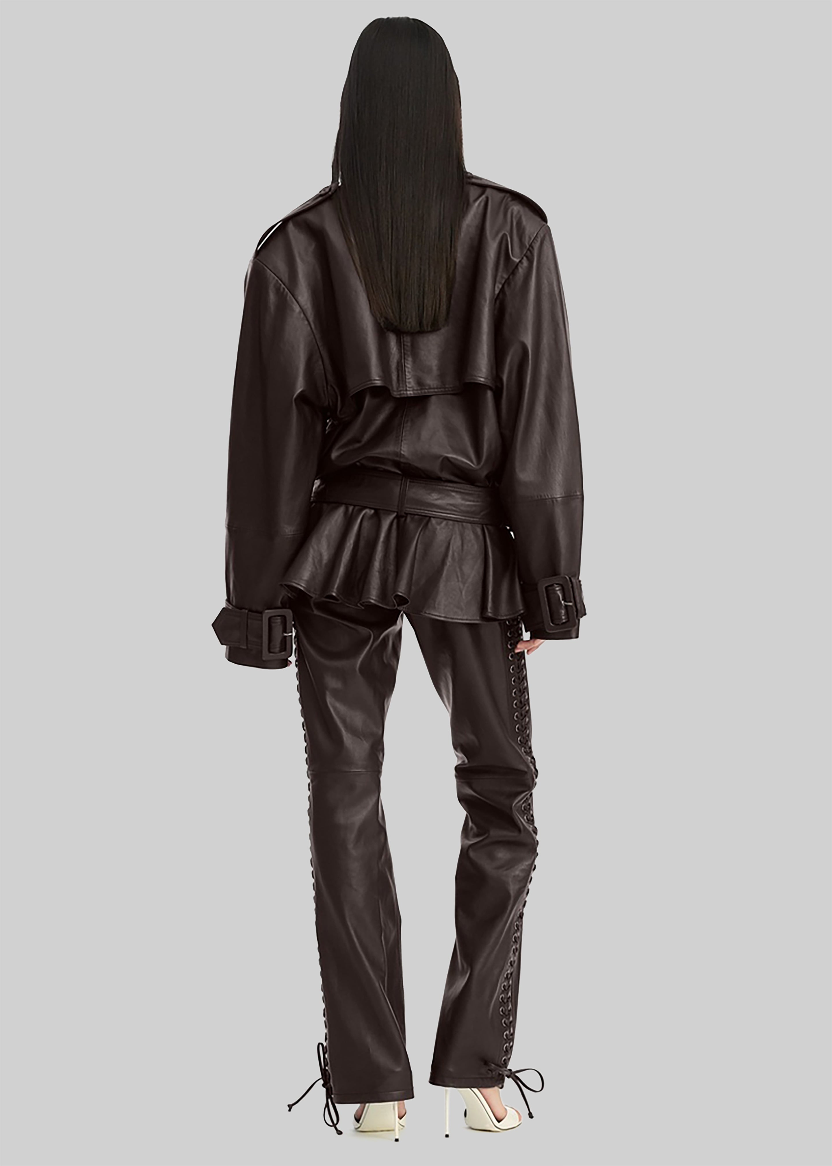 Rotate Biker Leather Jacket - Molé - 4