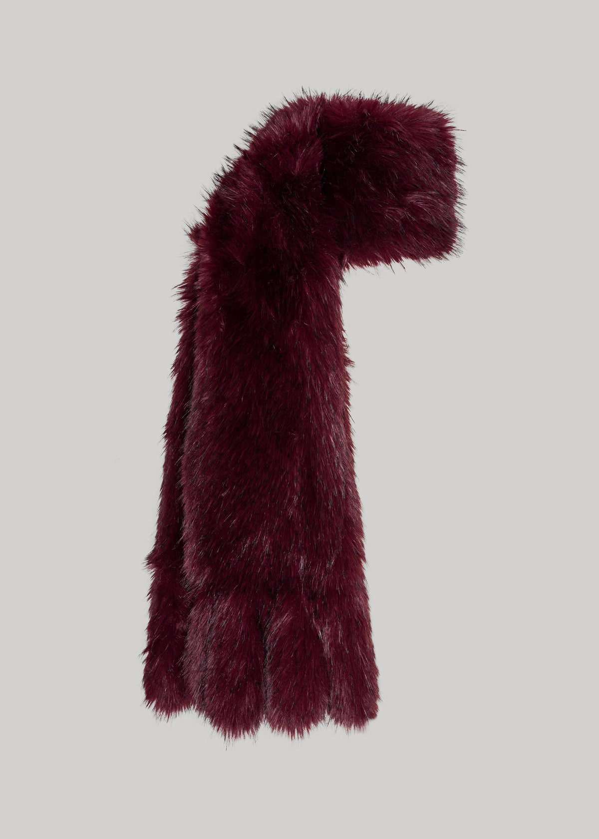 Rotate Faux Fur Scarf - Zinfandel - 6