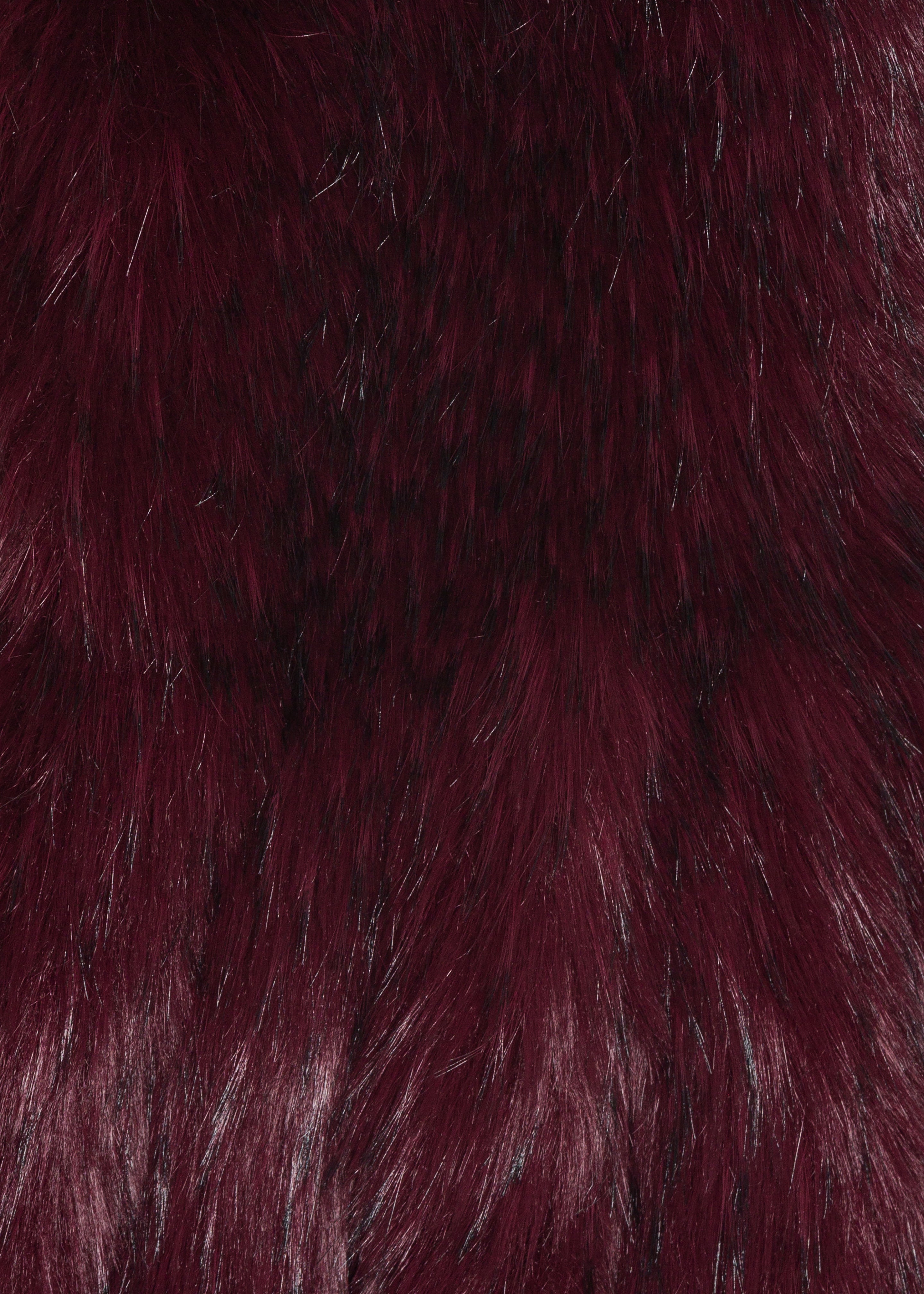 Rotate Faux Fur Scarf - Zinfandel - 7