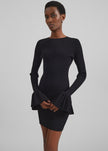 Rotate Knit Mini Cutout Dress - Black