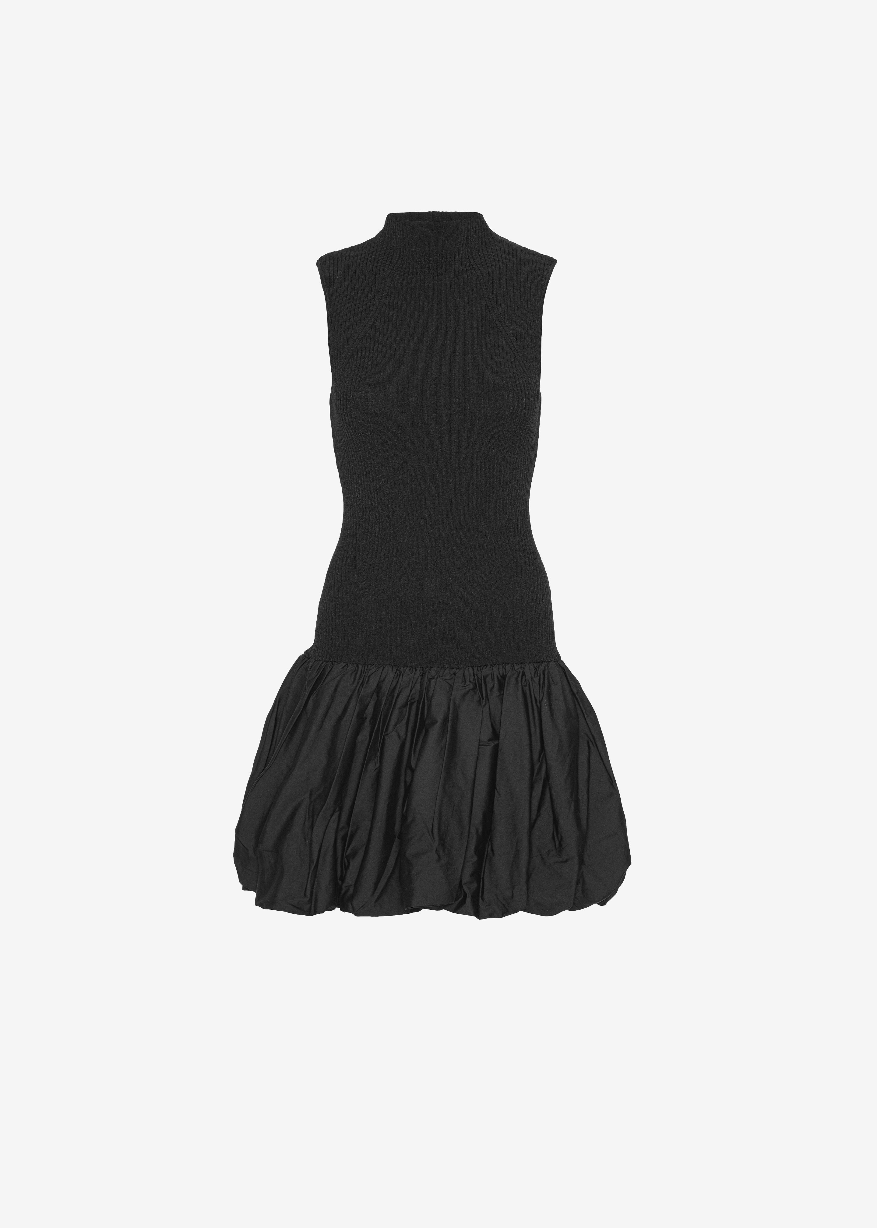 Rotate Knit Racer Cut Dress - Black - 8