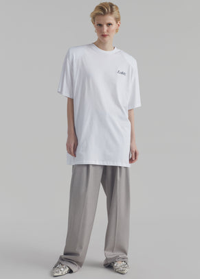 Rotate Oversized Logo T-Shirt - Bright White